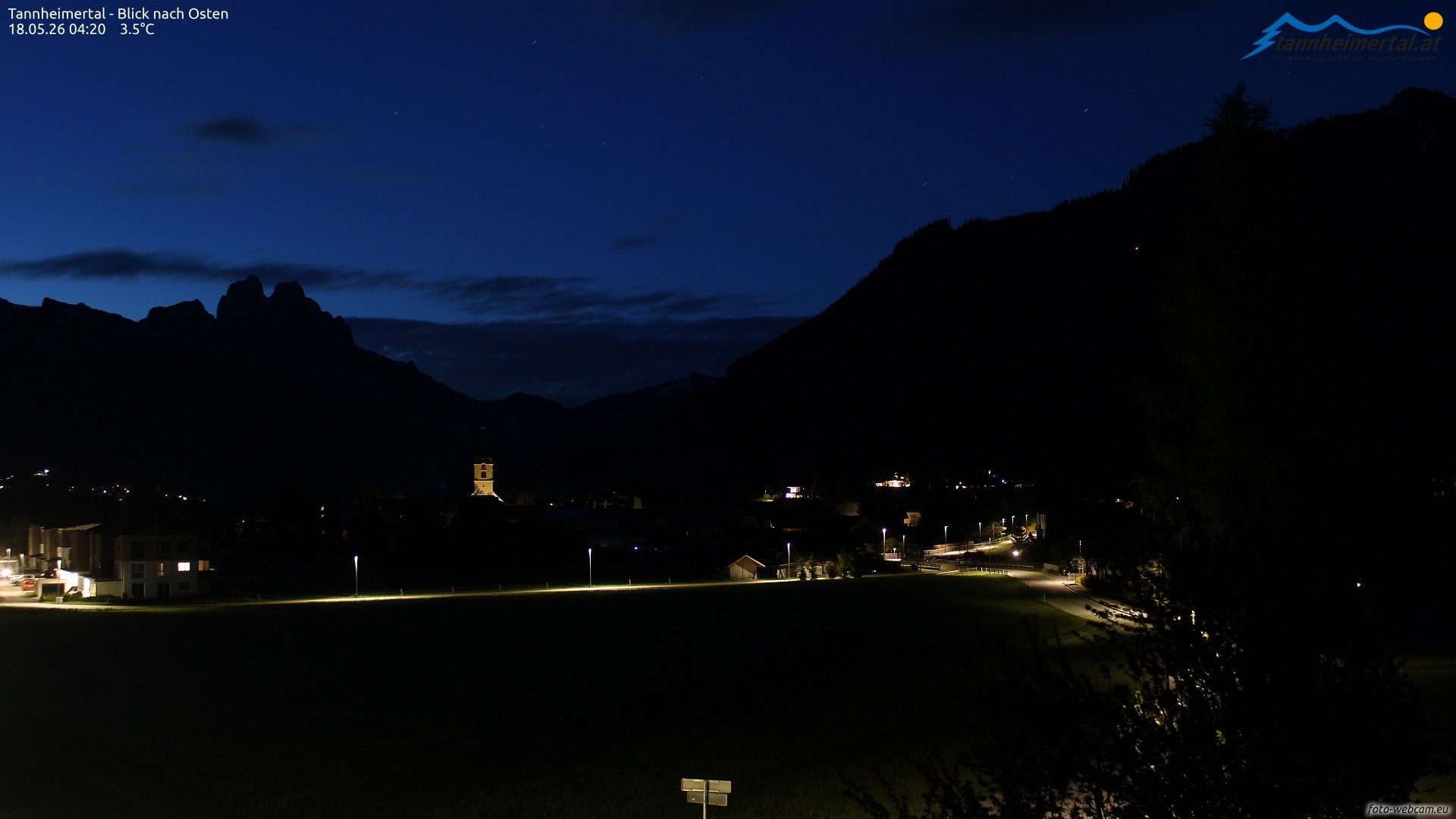 Archiv Foto Webcam Blick ins Tannheimer Tal