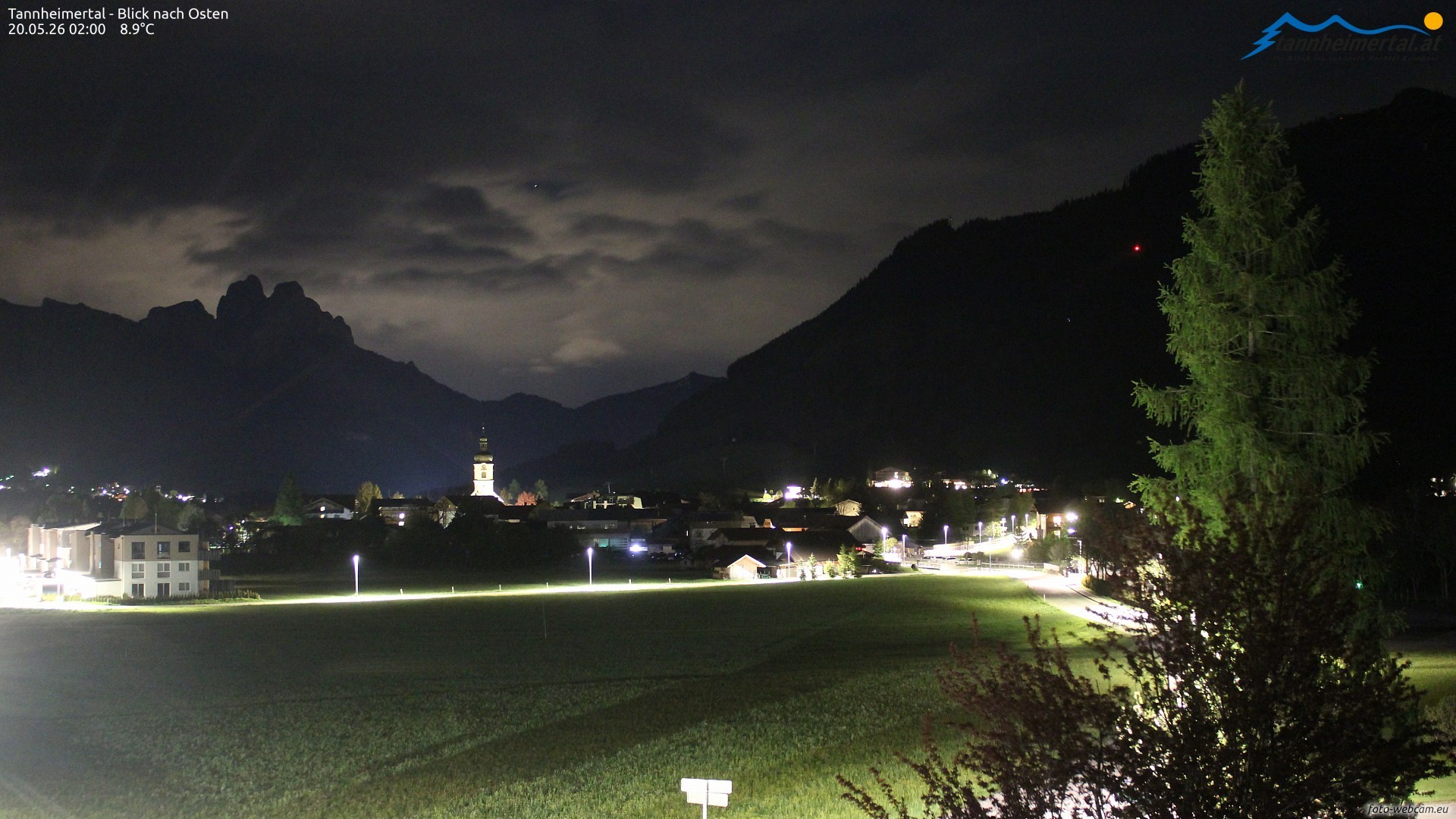 Archiv Foto Webcam Blick ins Tannheimer Tal