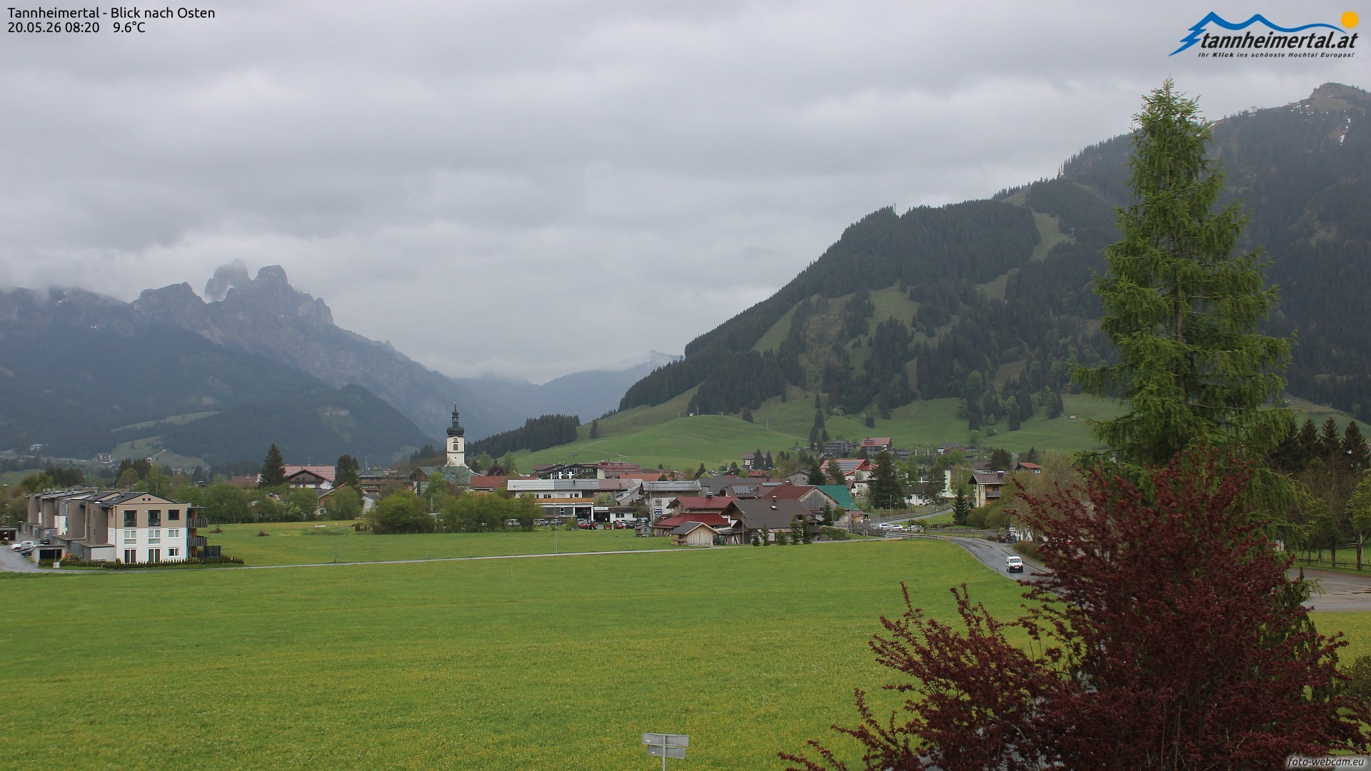Archiv Foto Webcam Blick ins Tannheimer Tal