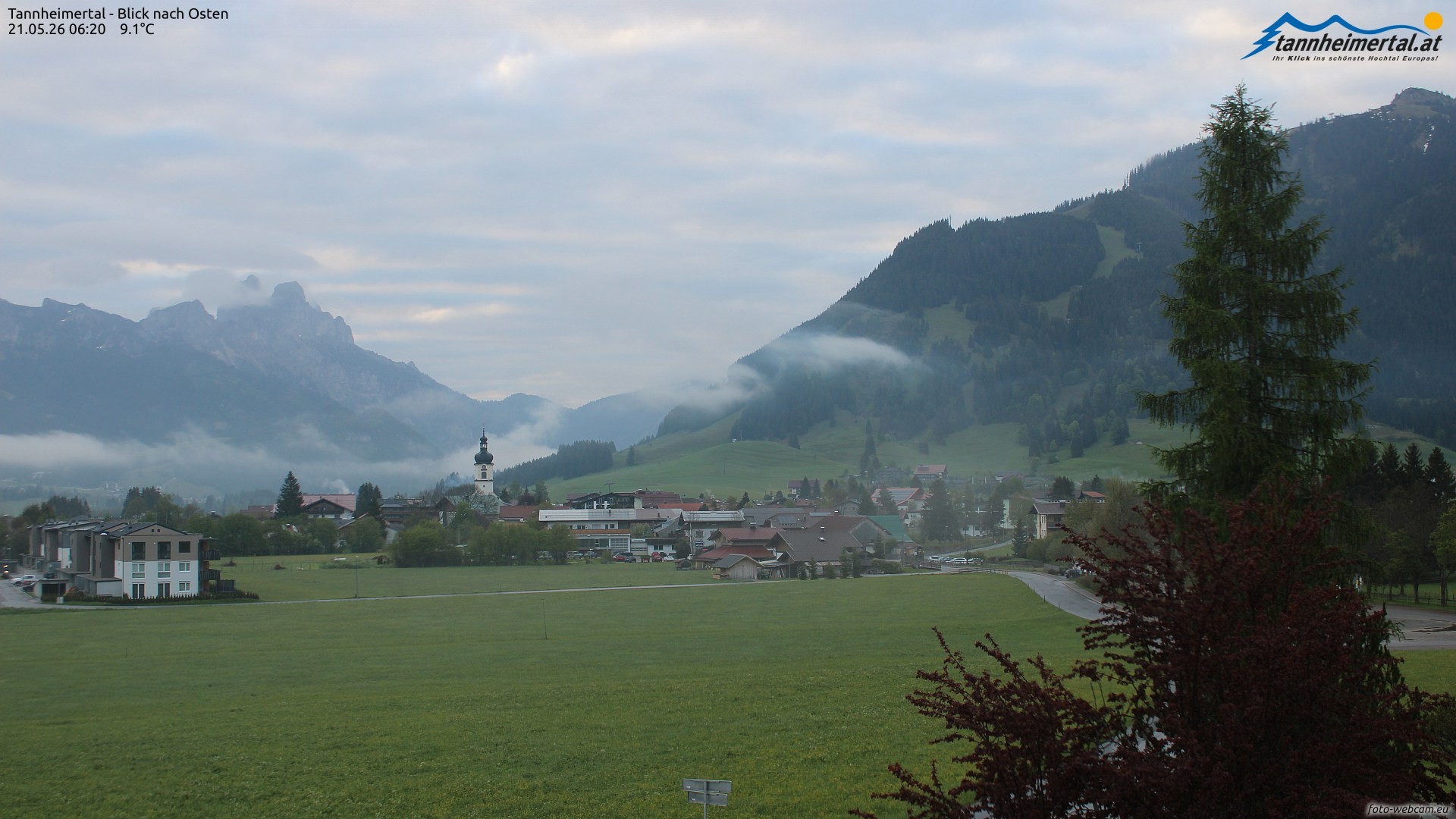 Archived image Webcam Ski Resort Schattwald Zöblen