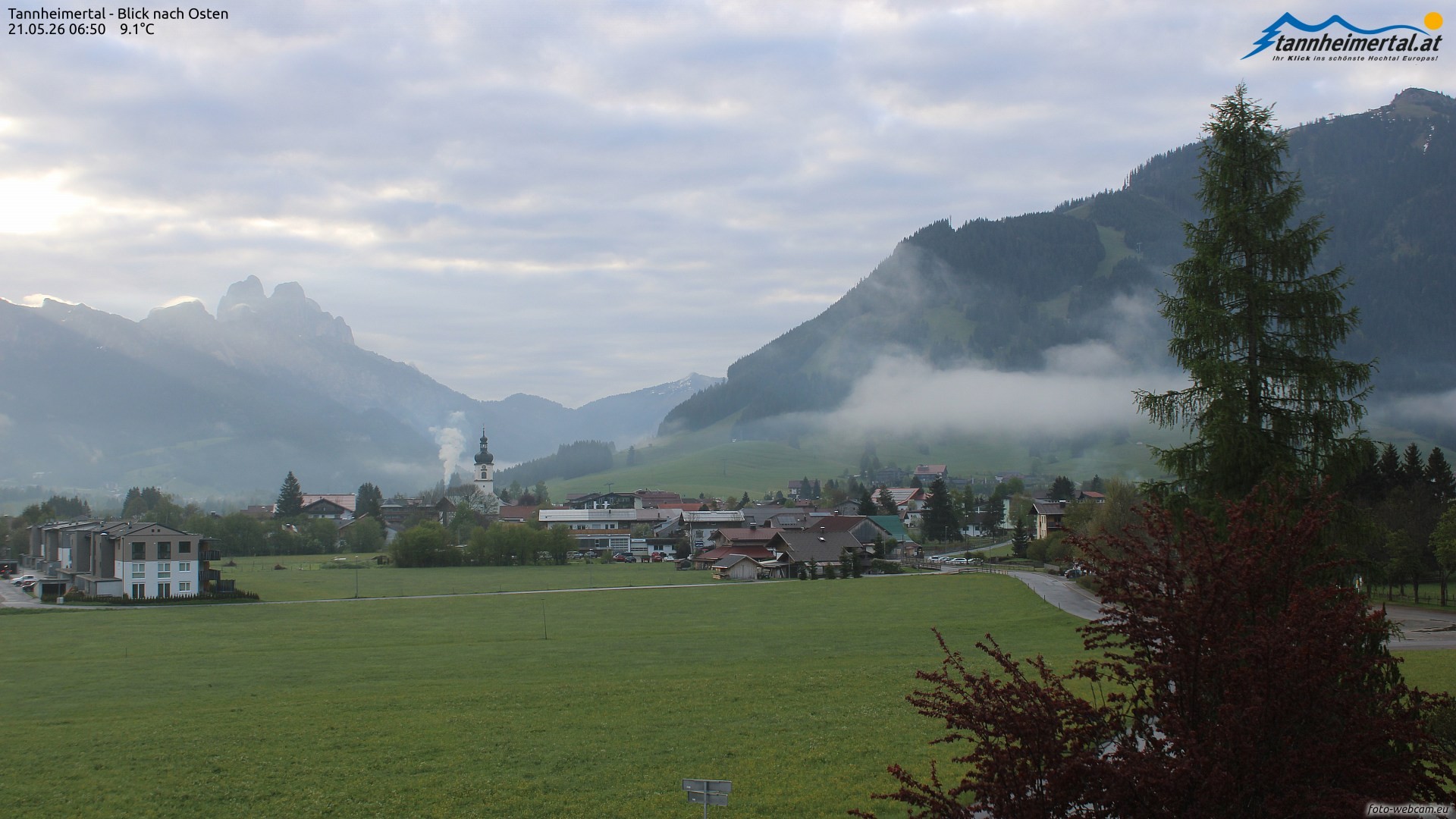 Archived image Webcam Ski Resort Schattwald Zöblen