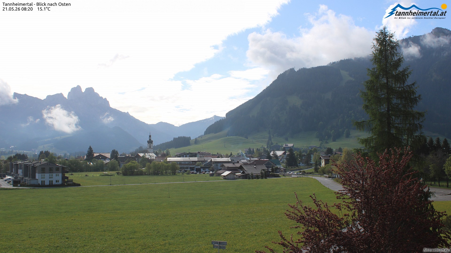 Archived image Webcam Ski Resort Schattwald Zöblen