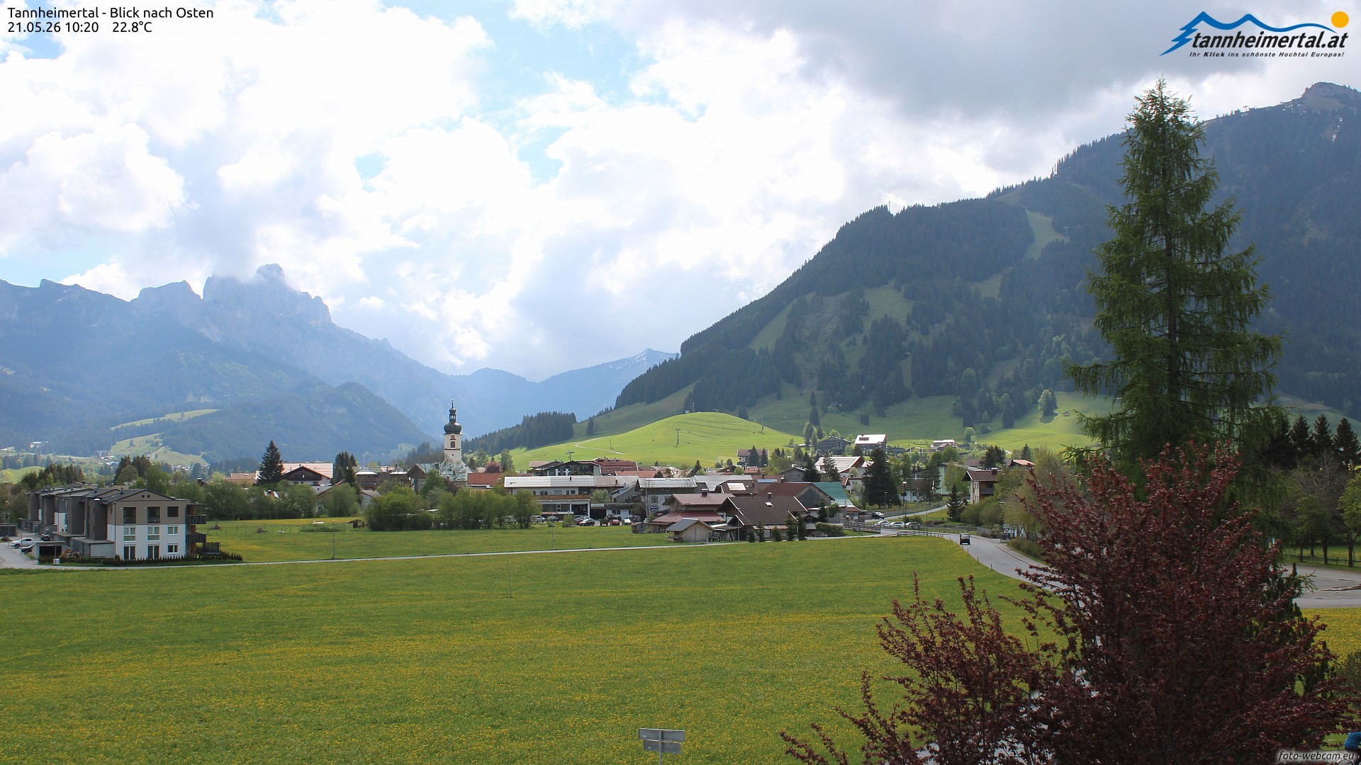 Archived image Webcam Ski Resort Schattwald Zöblen