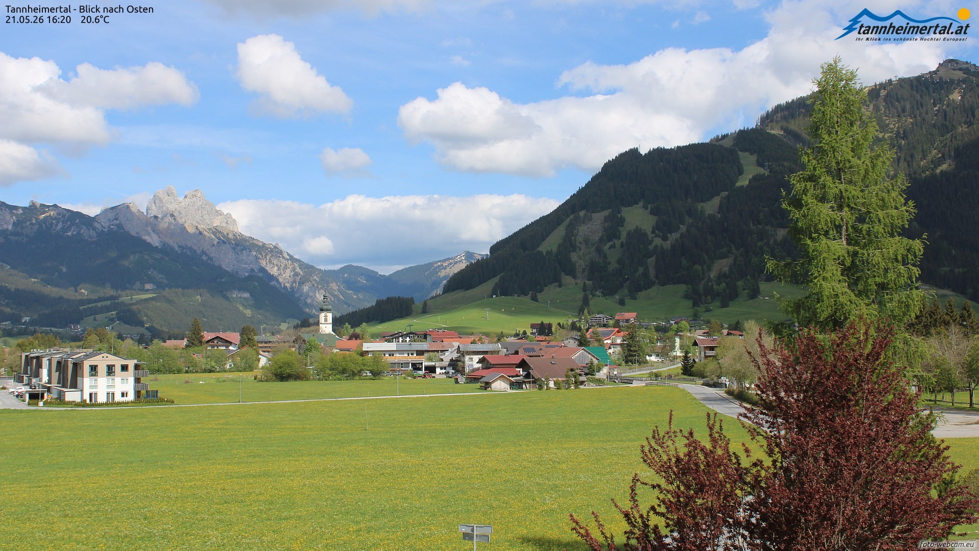 Archived image Webcam Ski Resort Schattwald Zöblen