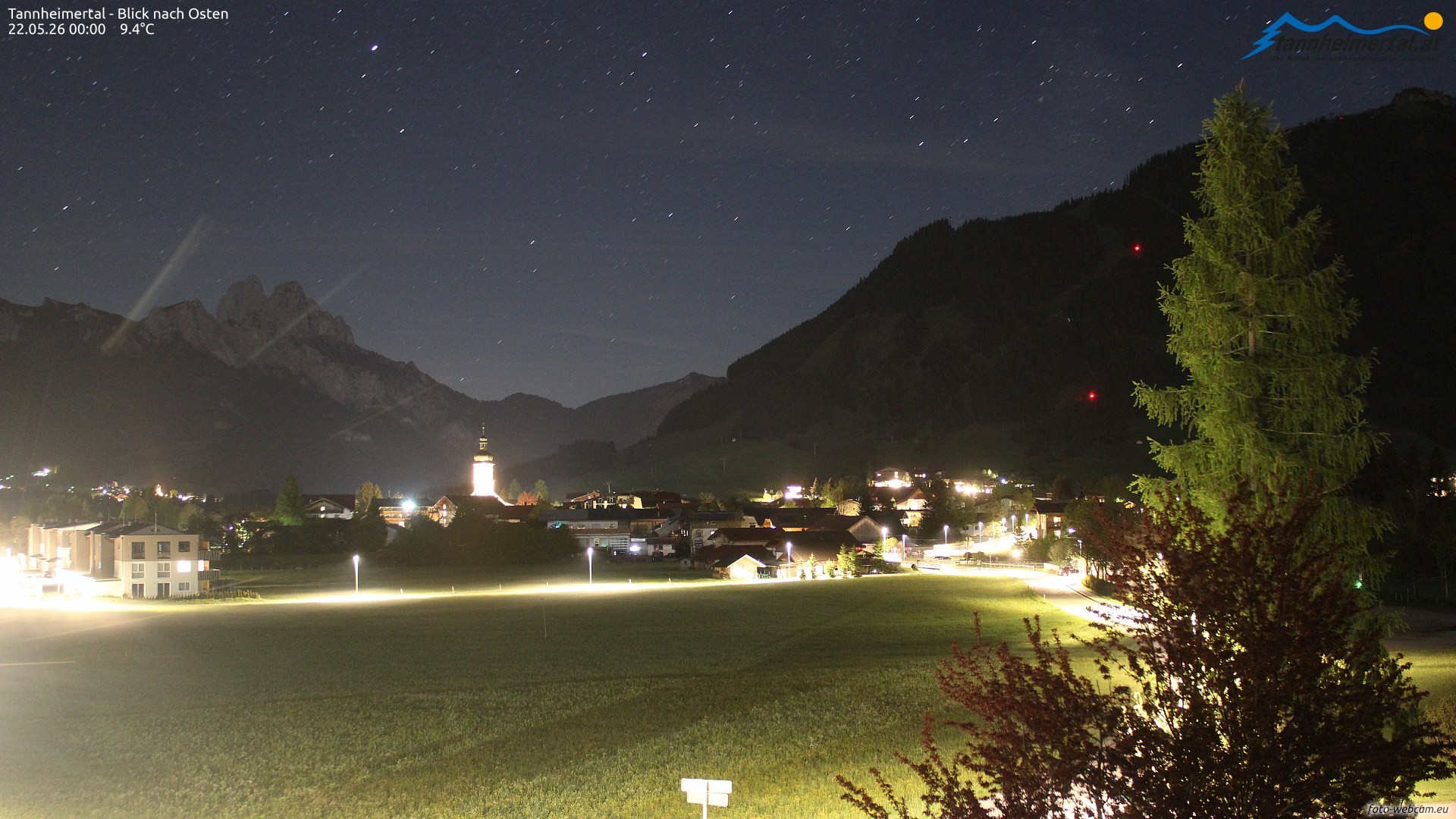 Archiv Foto Webcam Blick ins Tannheimer Tal