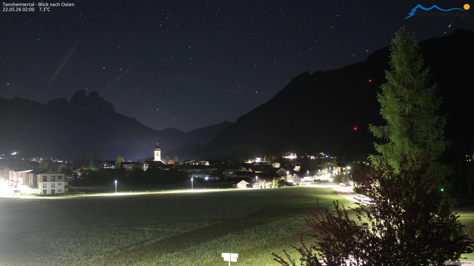 Archiv Foto Webcam Blick ins Tannheimer Tal