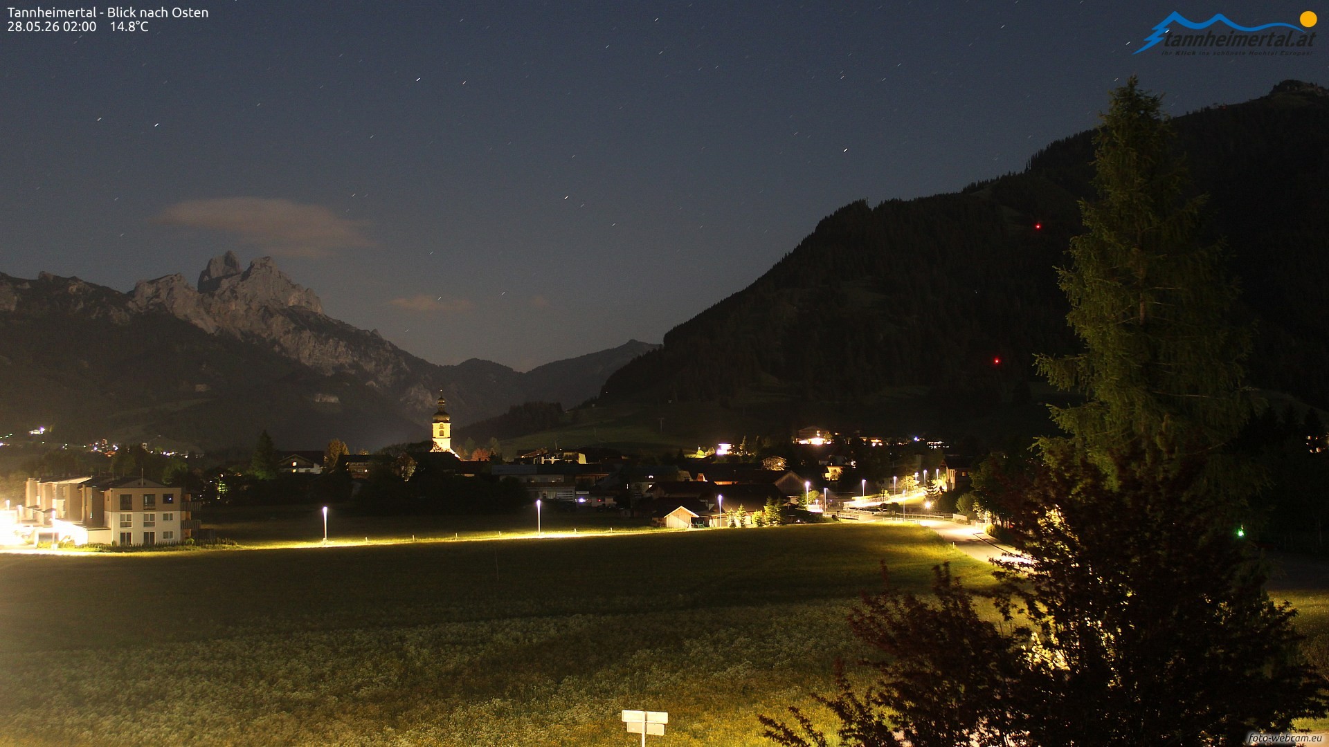 Archiv Foto Webcam Blick ins Tannheimer Tal