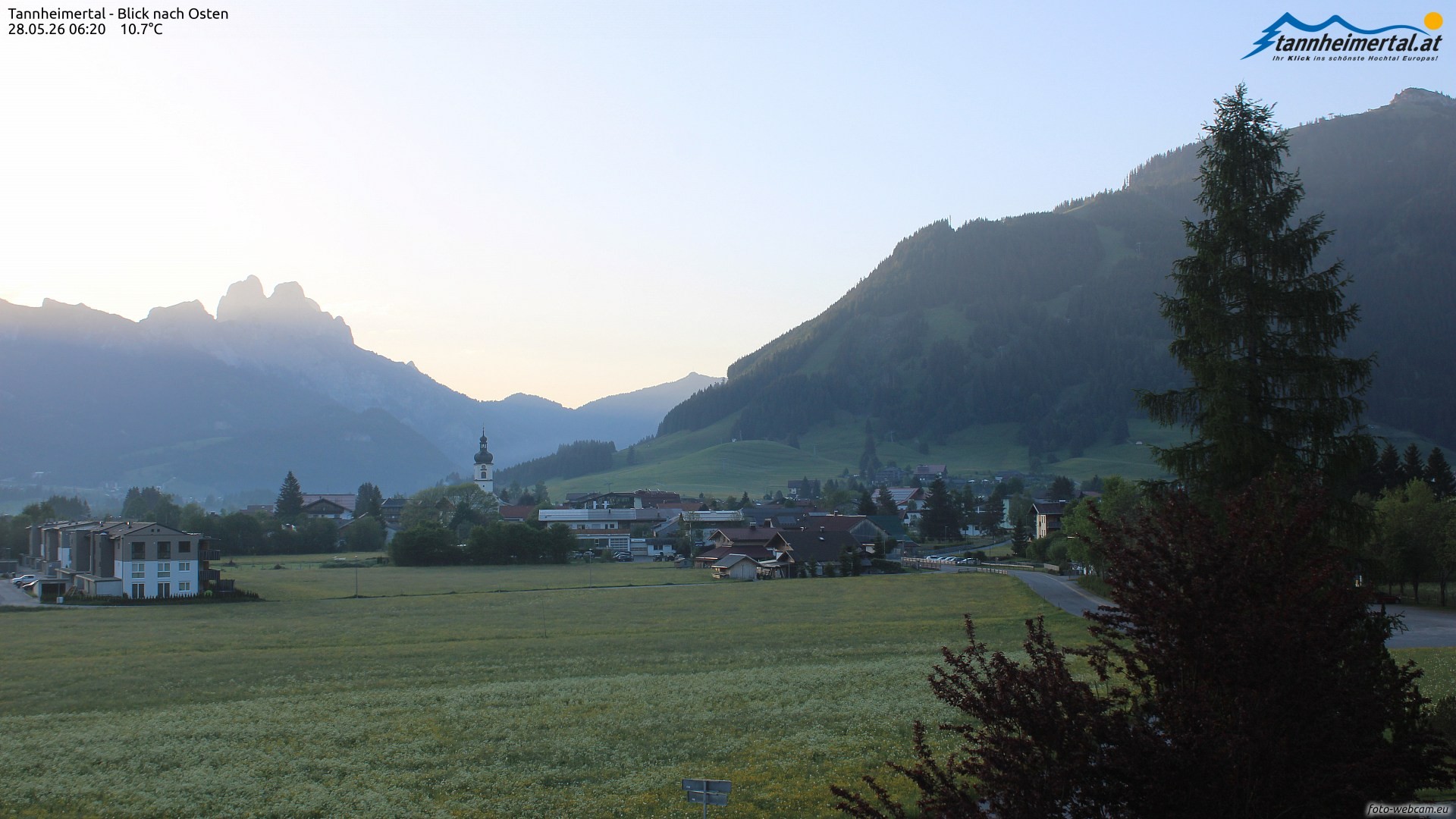 Archived image Webcam Ski Resort Schattwald Zöblen