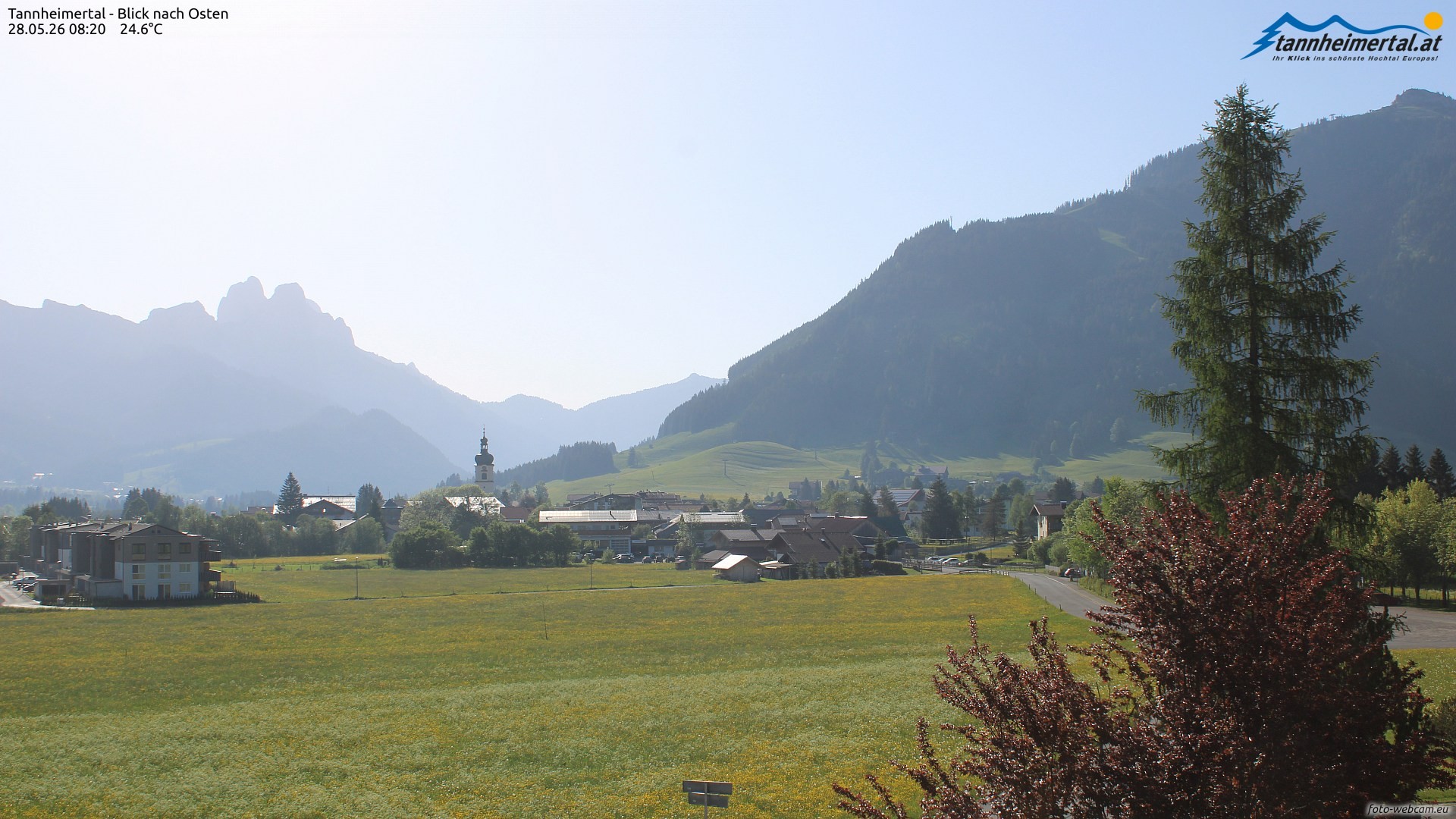 Archived image Webcam Ski Resort Schattwald Zöblen