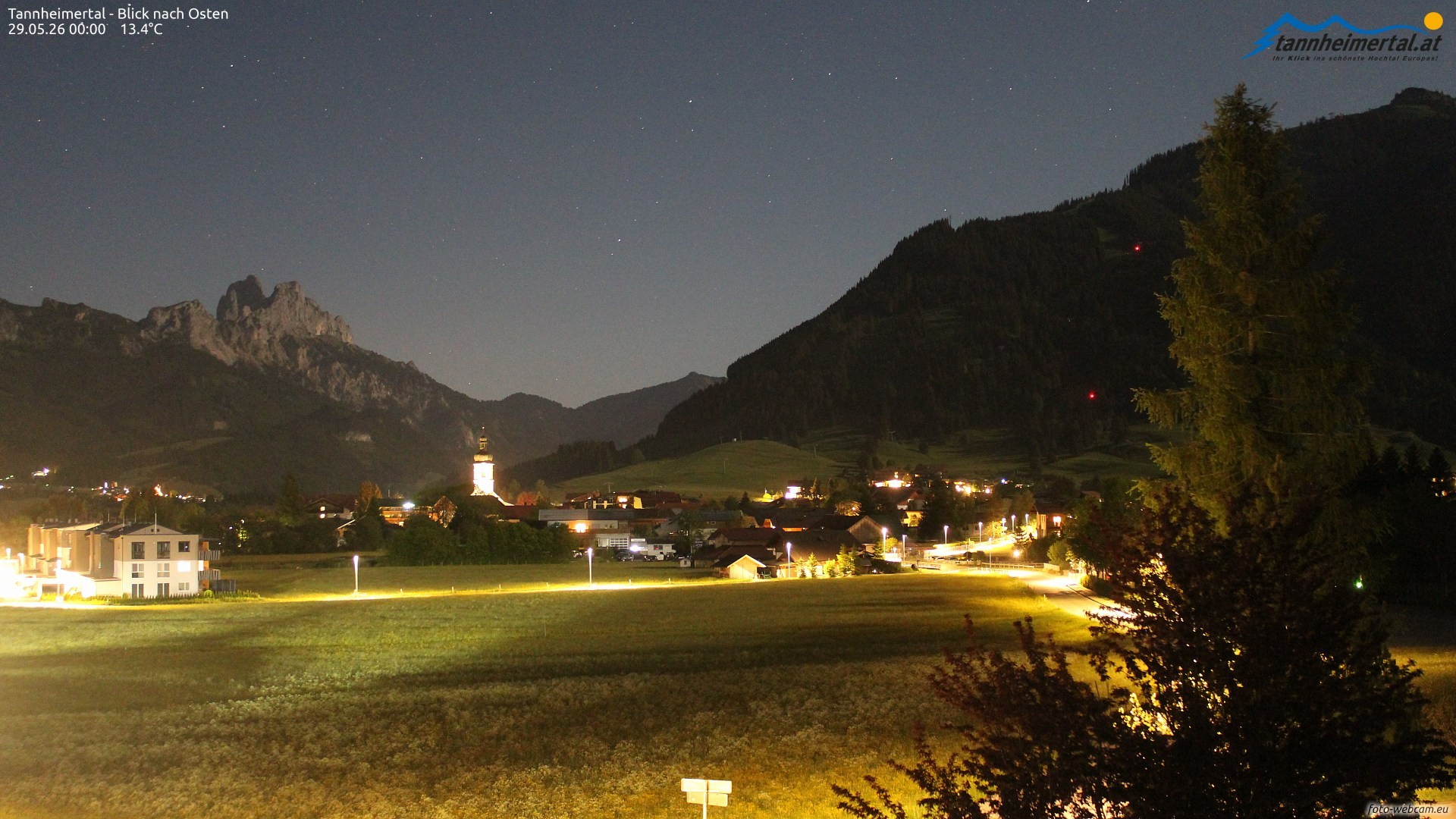 Archiv Foto Webcam Blick ins Tannheimer Tal