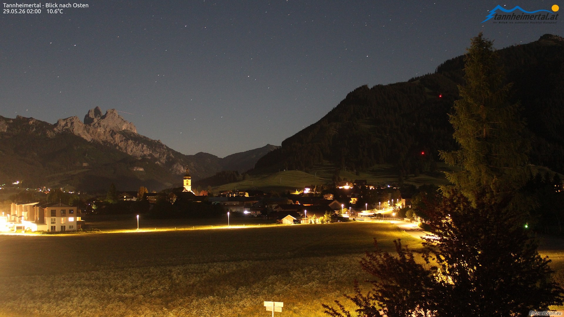 Archiv Foto Webcam Blick ins Tannheimer Tal