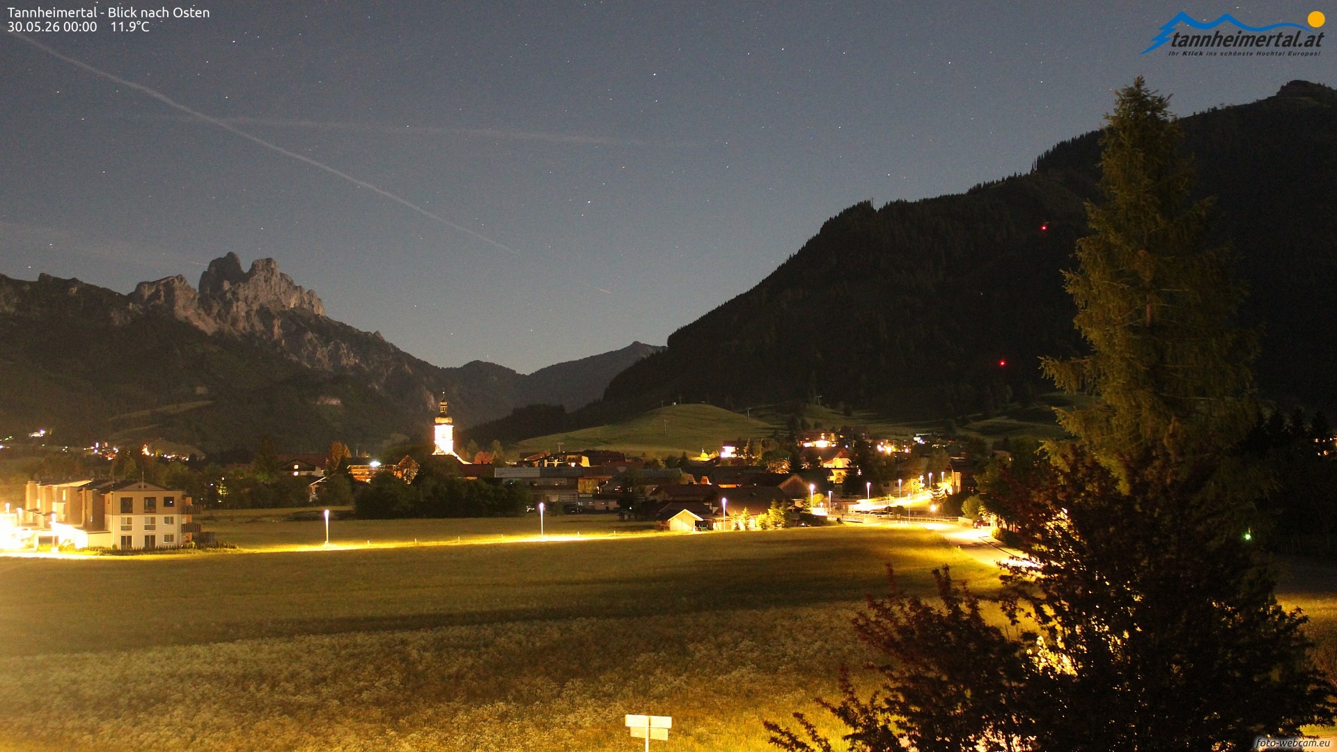 Archiv Foto Webcam Blick ins Tannheimer Tal
