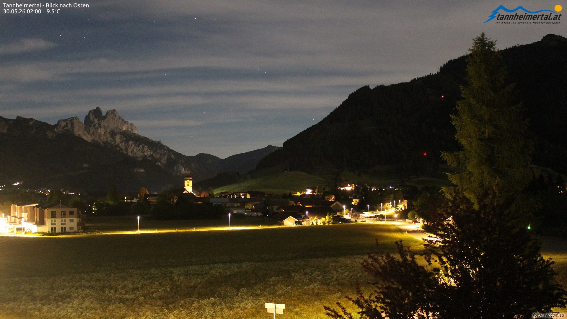 Archiv Foto Webcam Blick ins Tannheimer Tal