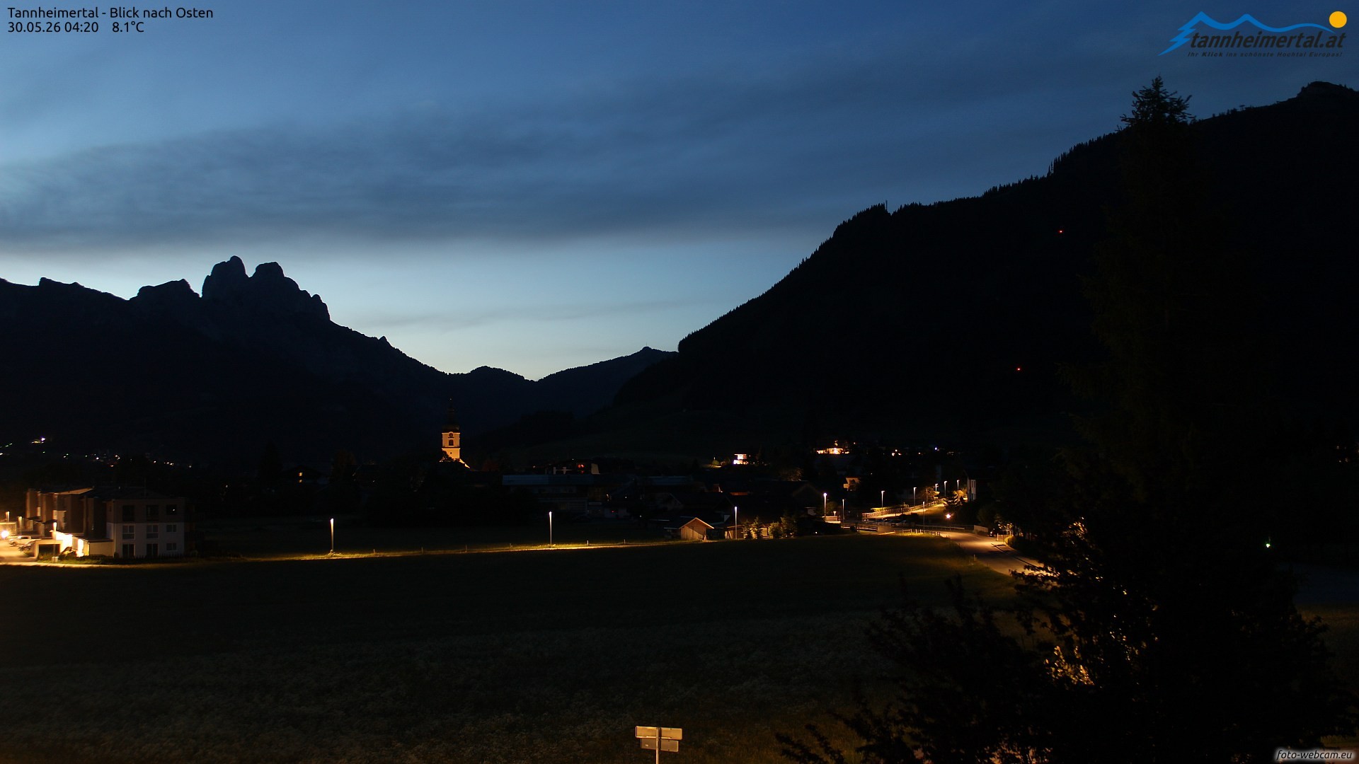 Archiv Foto Webcam Blick ins Tannheimer Tal