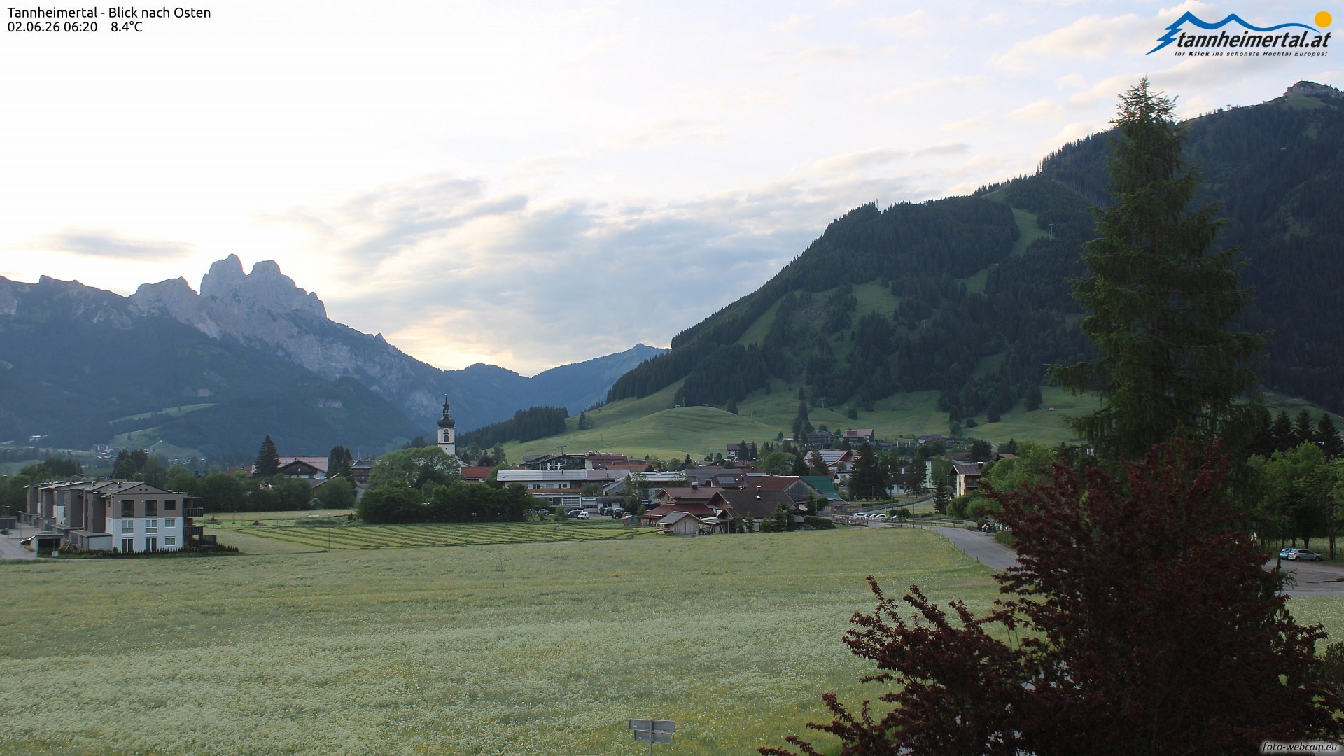 Archived image Webcam Ski Resort Schattwald Zöblen