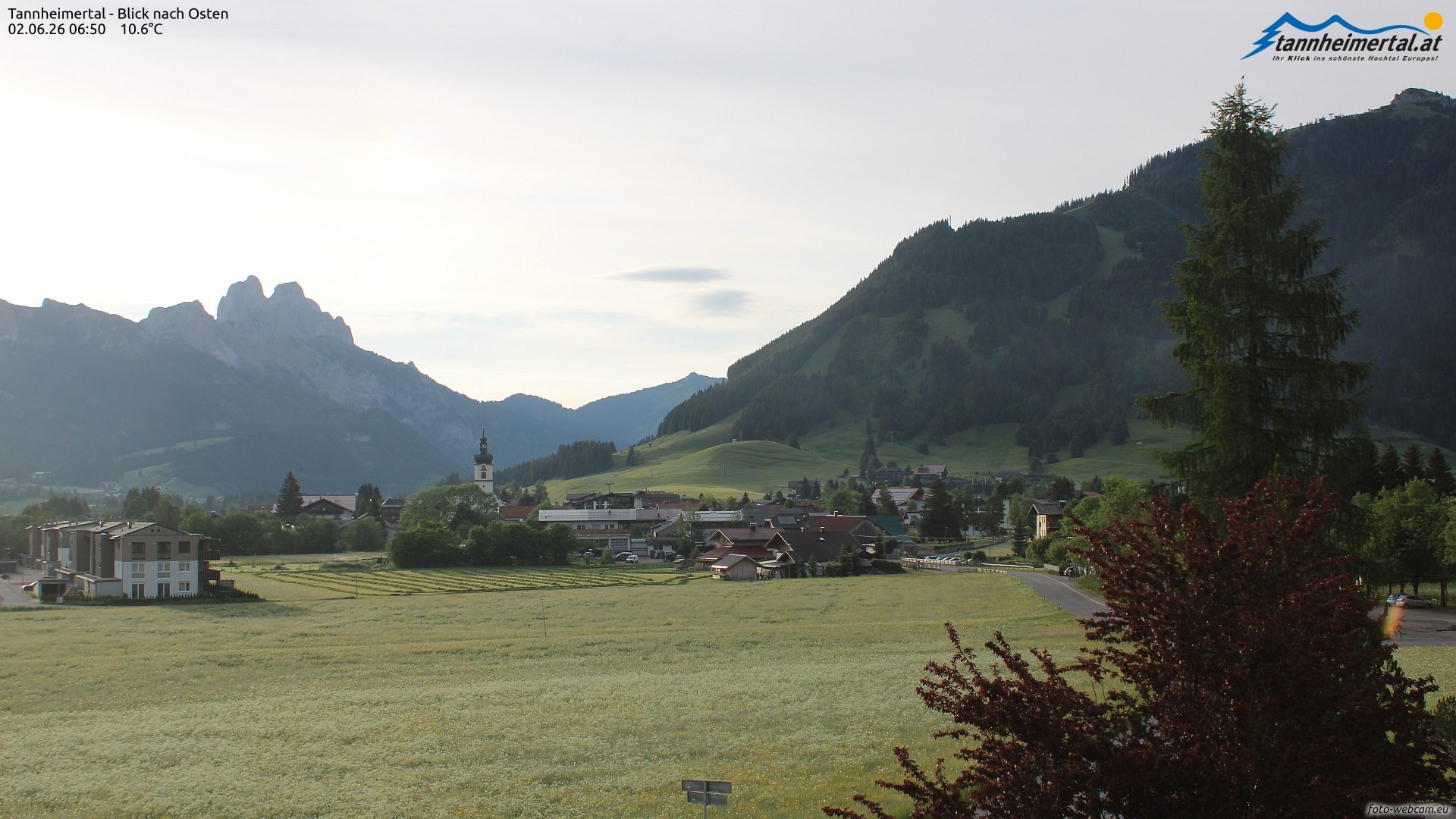 Archived image Webcam Ski Resort Schattwald Zöblen