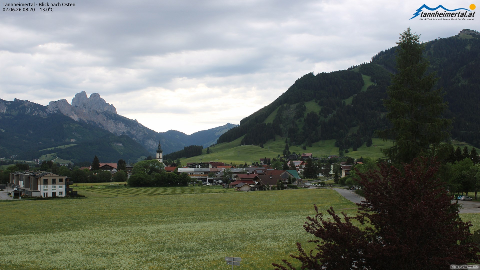 Archived image Webcam Ski Resort Schattwald Zöblen