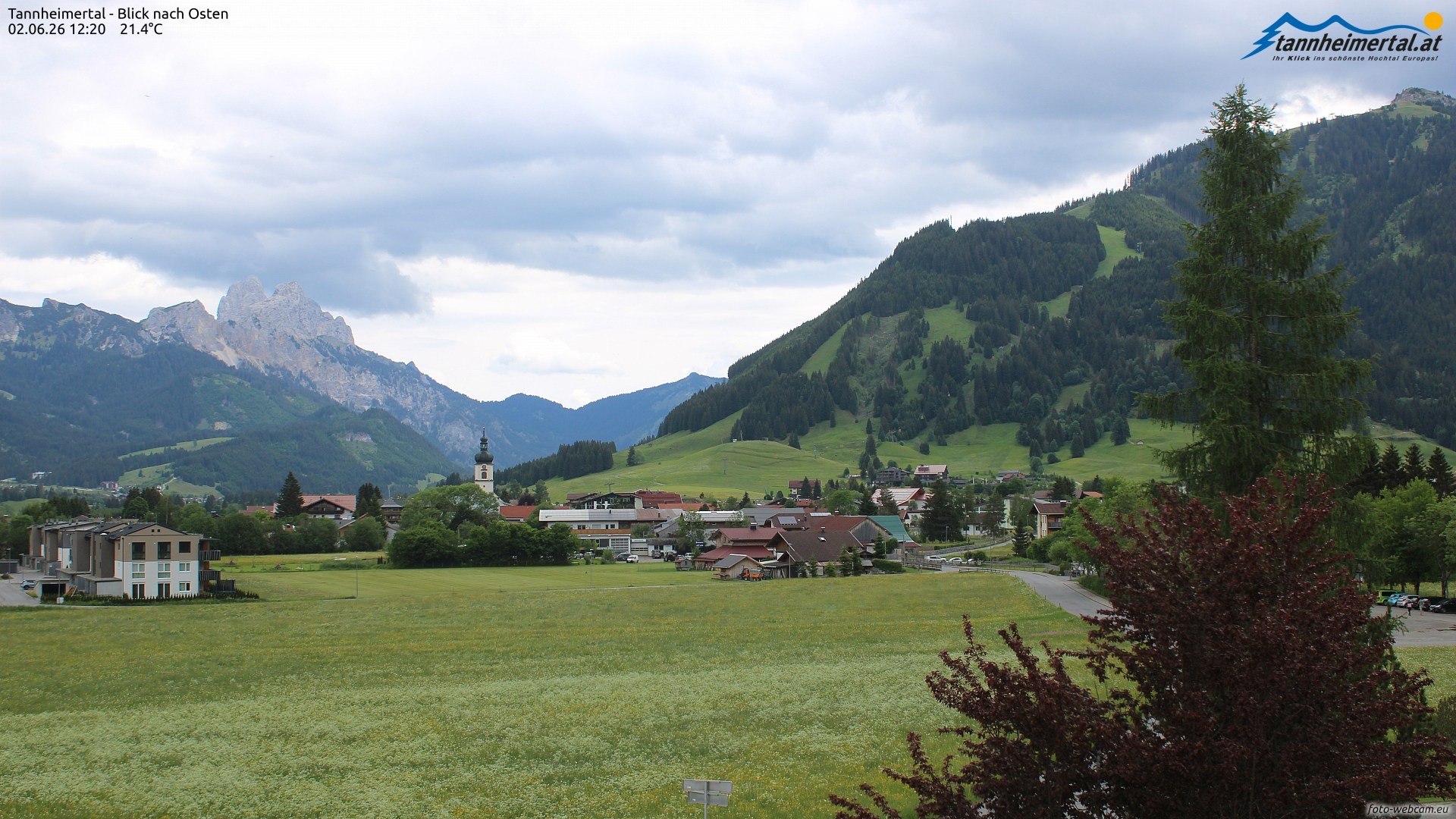 Archived image Webcam Ski Resort Schattwald Zöblen