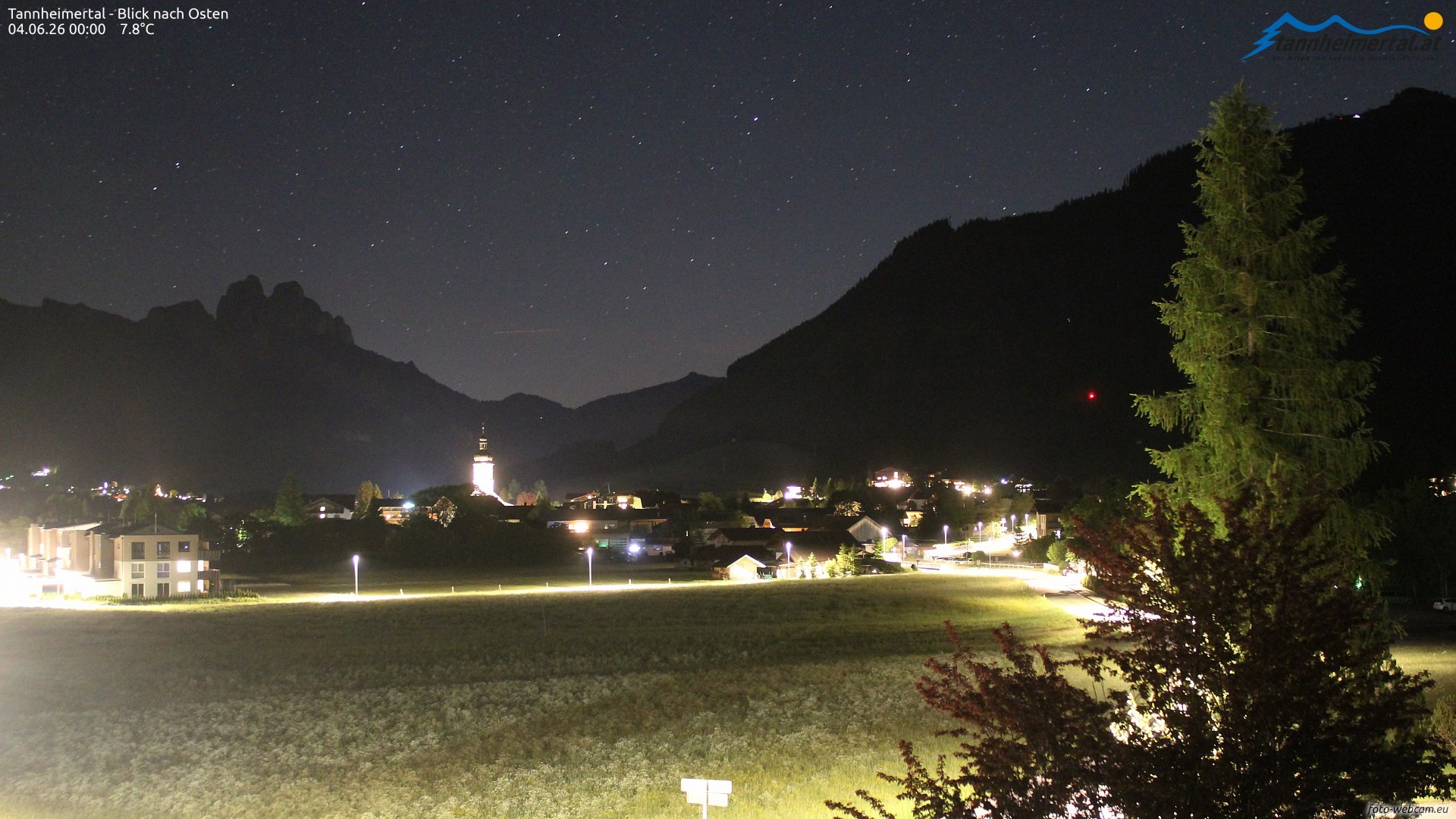 Archiv Foto Webcam Blick ins Tannheimer Tal