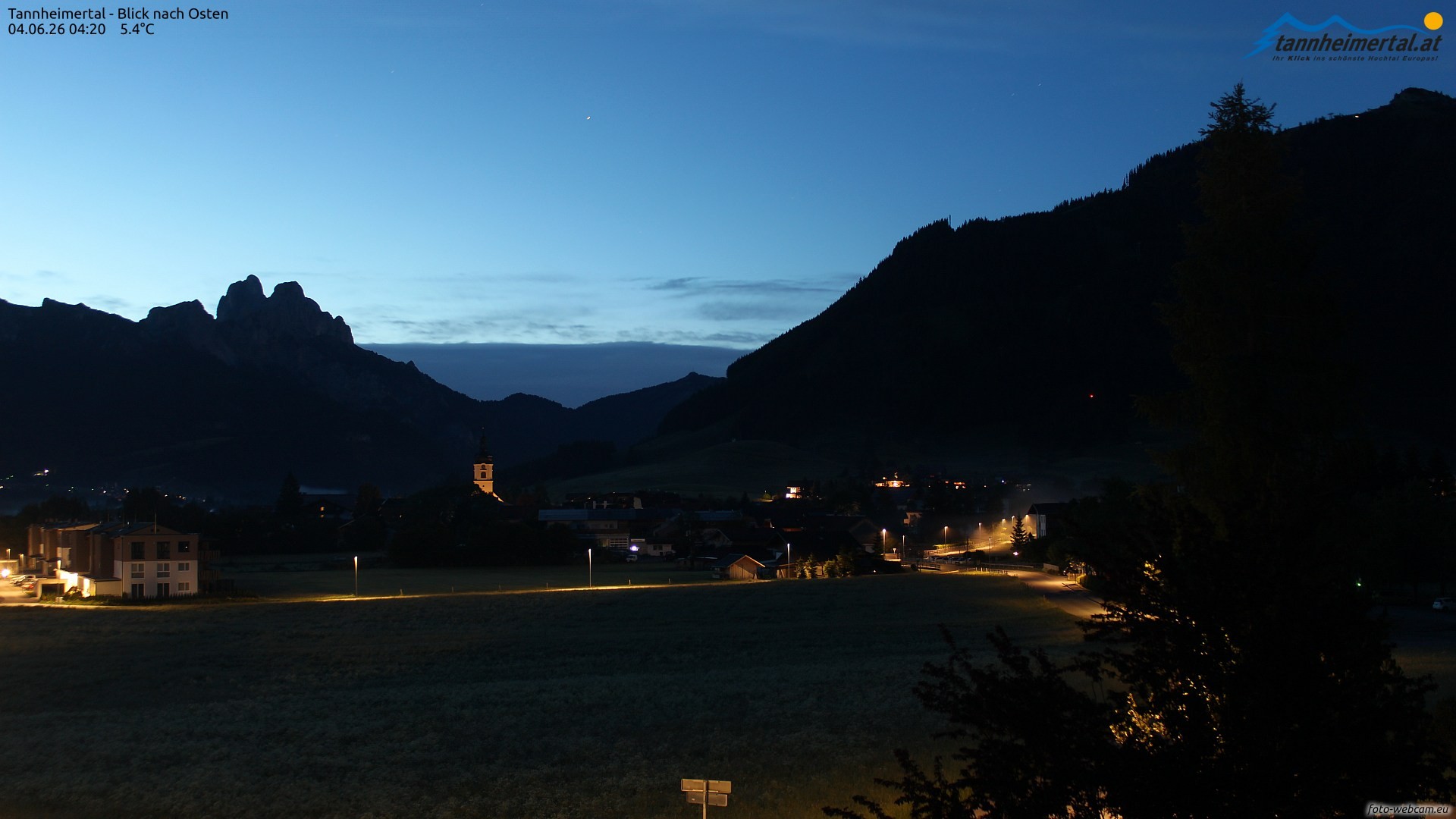 Archiv Foto Webcam Blick ins Tannheimer Tal