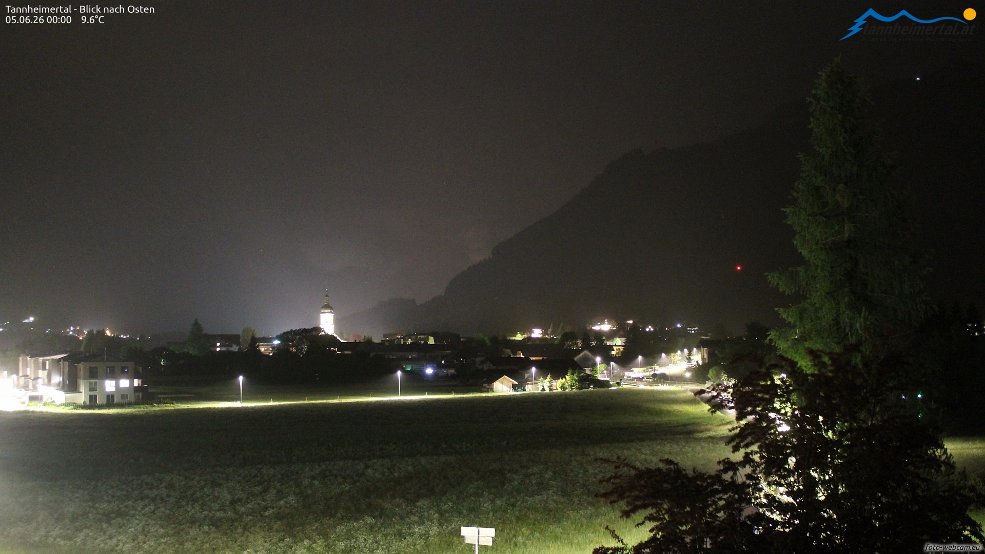 Archiv Foto Webcam Blick ins Tannheimer Tal