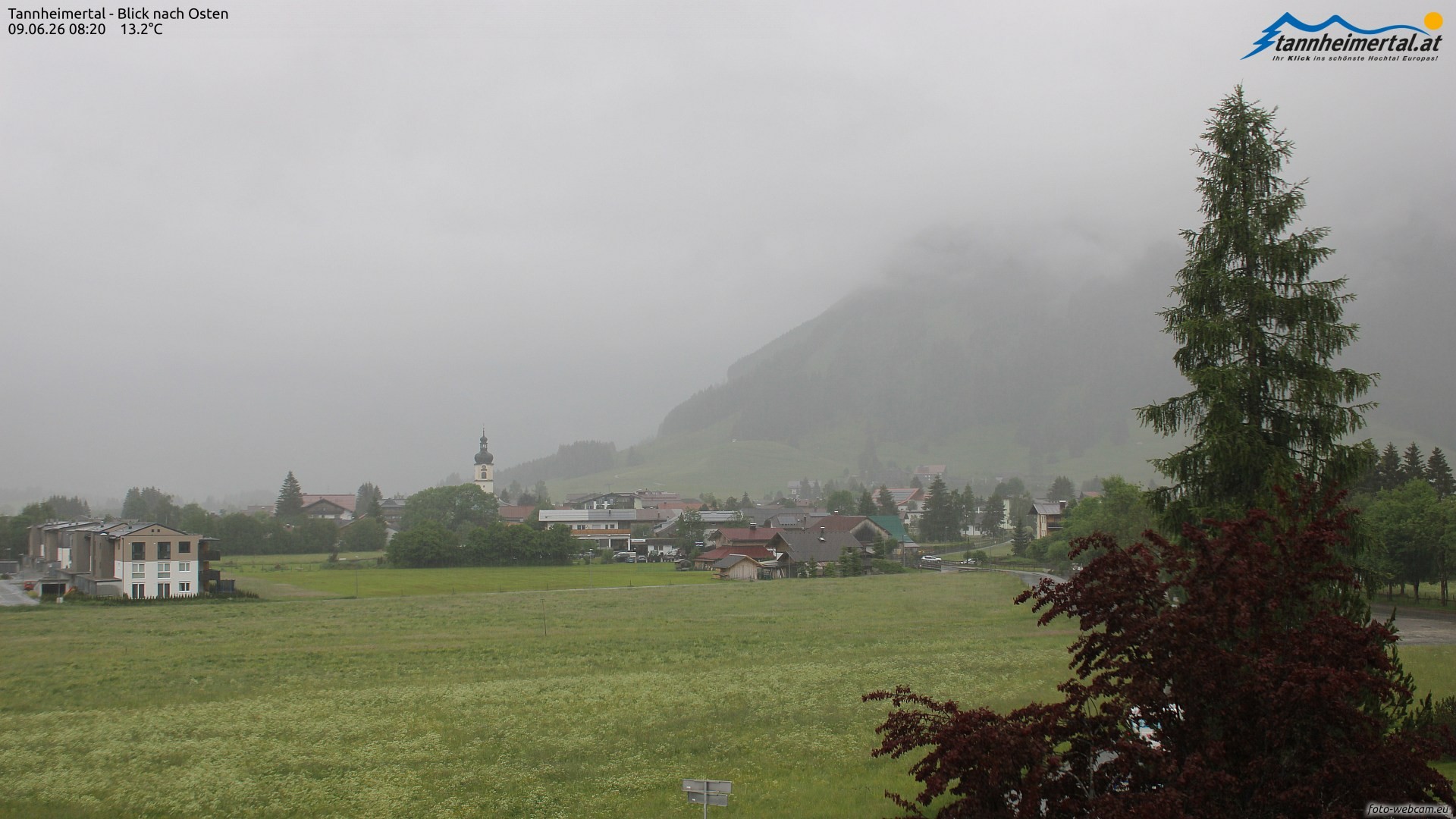 Archived image Webcam Ski Resort Schattwald Zöblen
