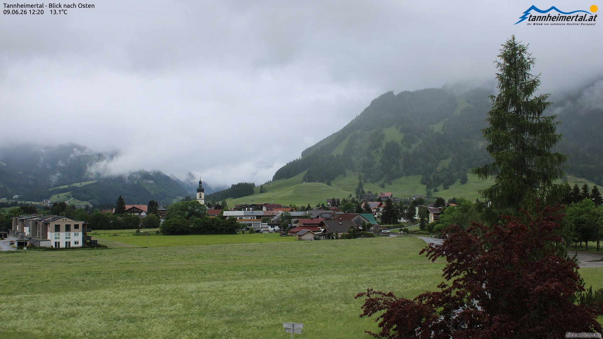 Archived image Webcam Ski Resort Schattwald Zöblen