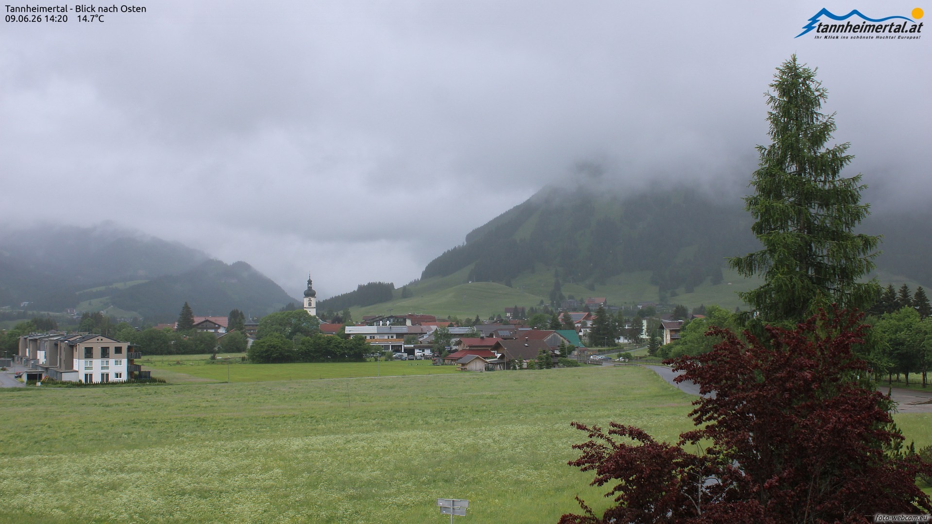 Archived image Webcam Ski Resort Schattwald Zöblen