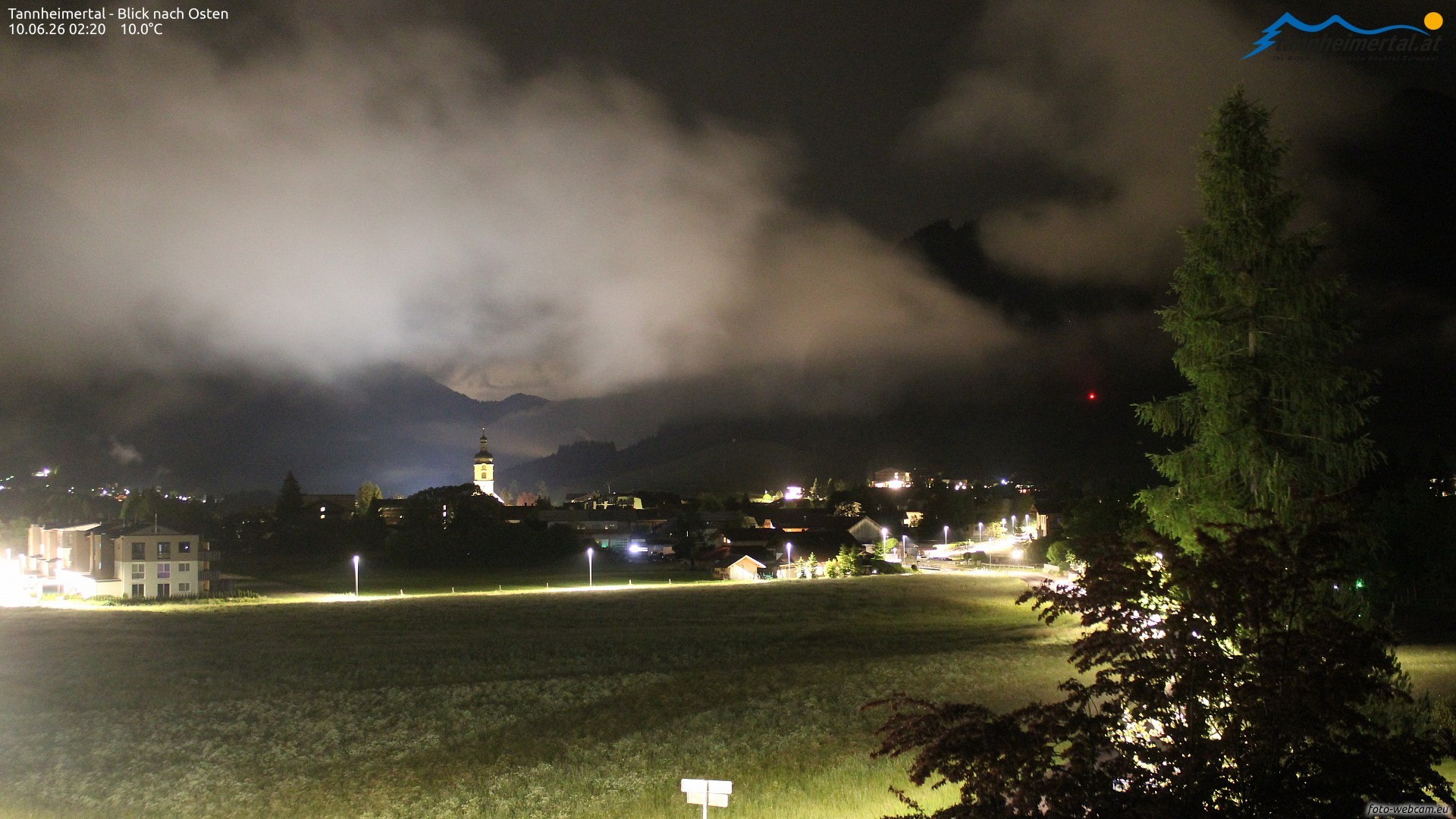 Archiv Foto Webcam Blick ins Tannheimer Tal
