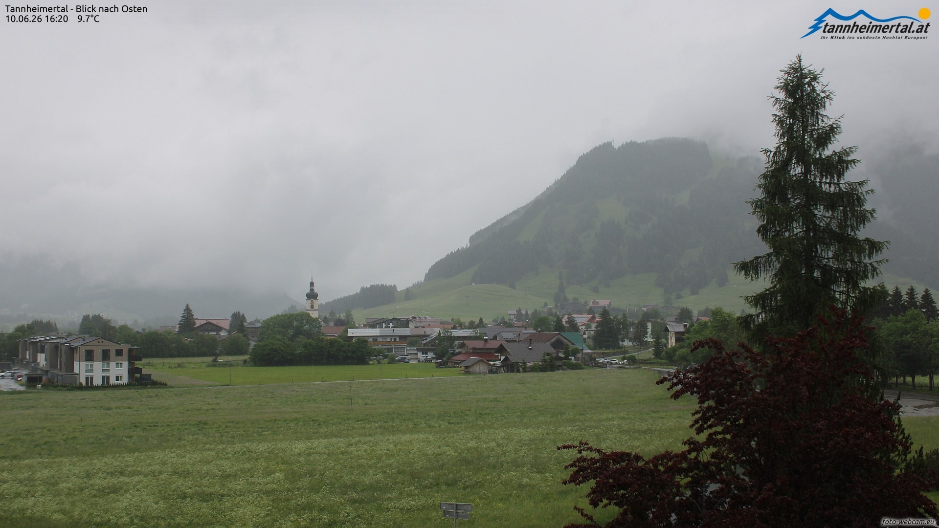Archiv Foto Webcam Blick ins Tannheimer Tal