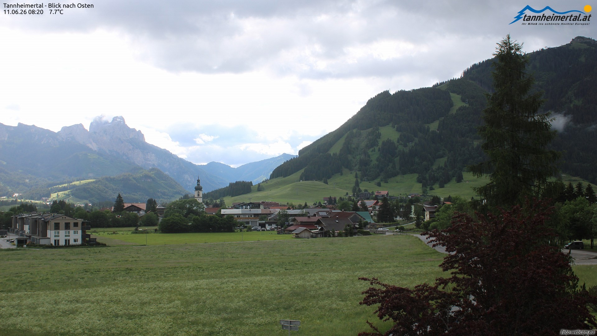 Archived image Webcam Ski Resort Schattwald Zöblen