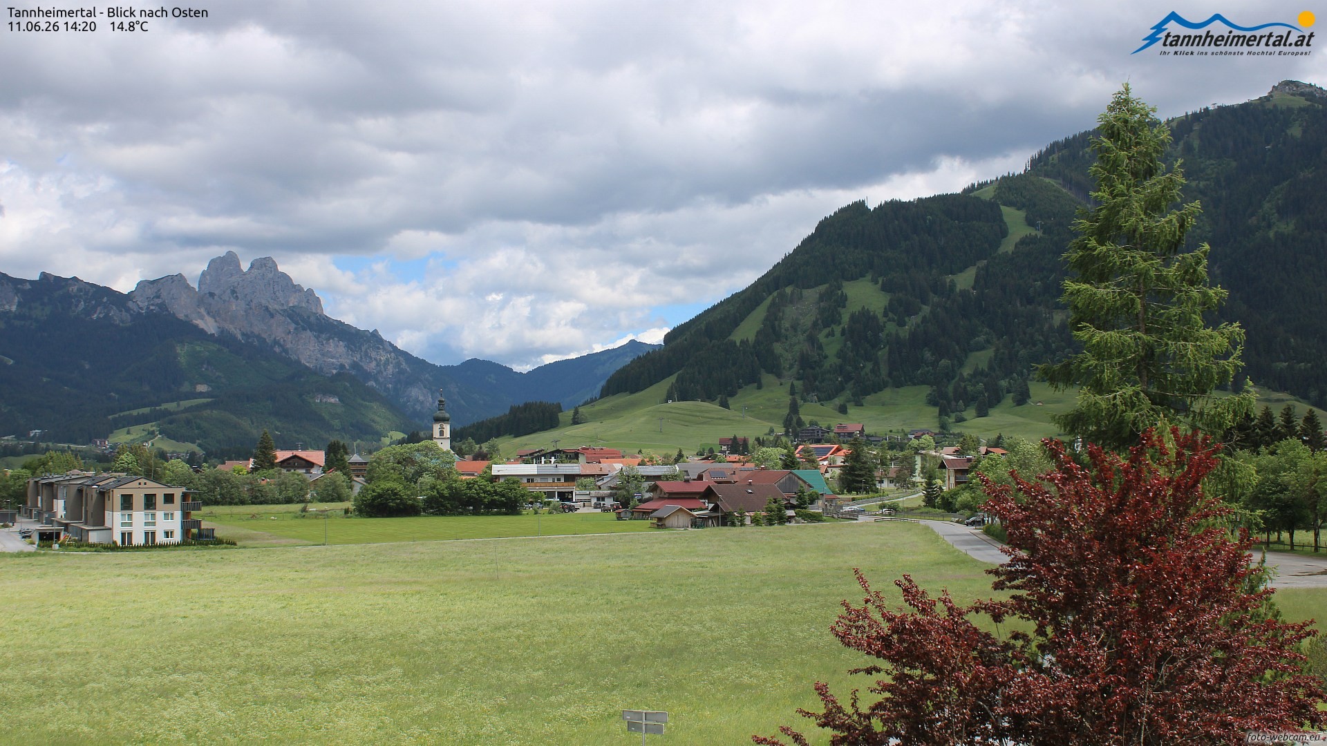 Archived image Webcam Ski Resort Schattwald Zöblen