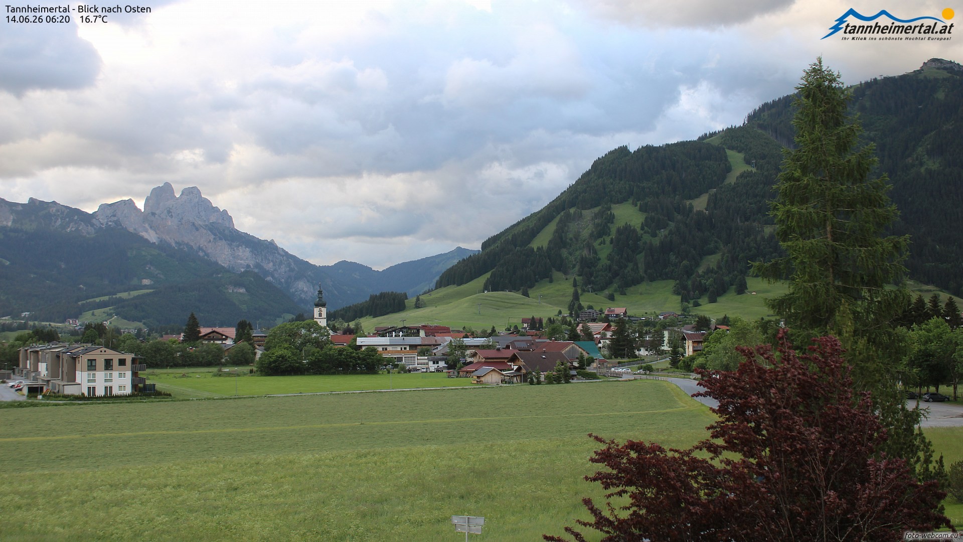 Archived image Webcam Ski Resort Schattwald Zöblen