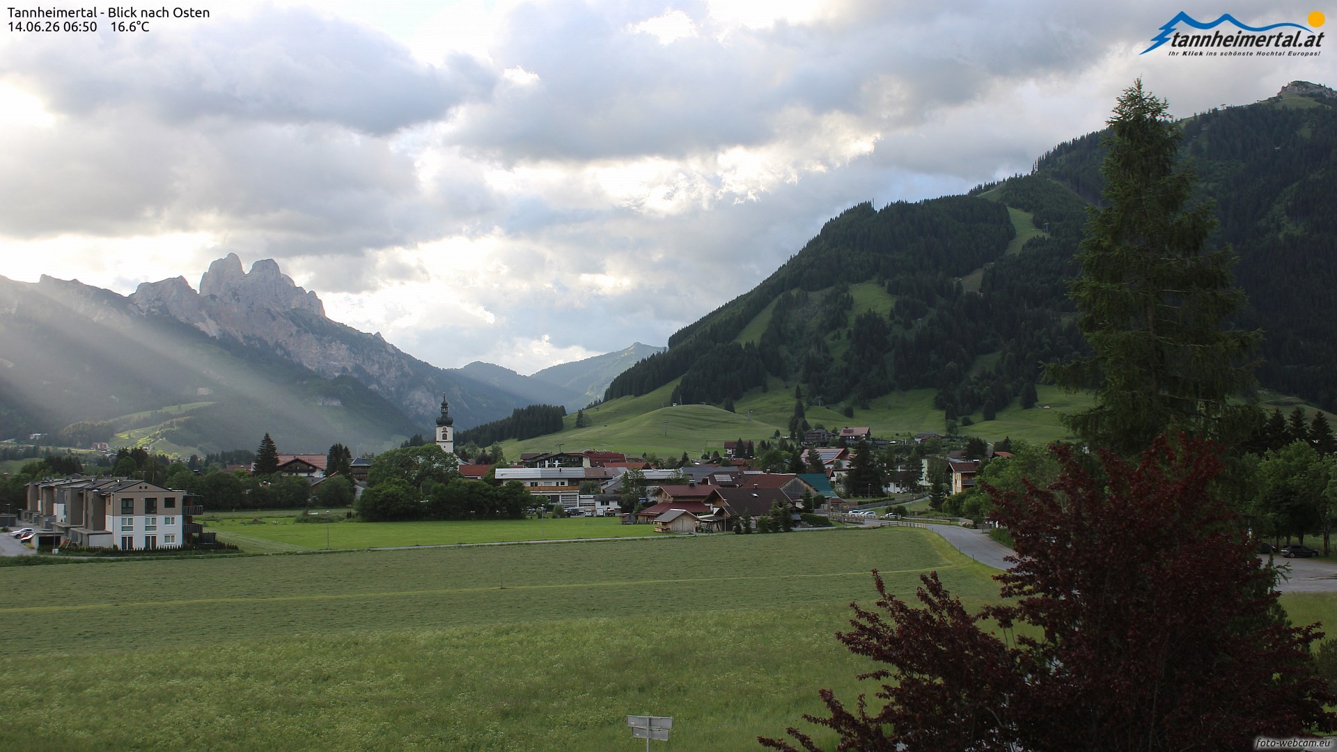 Archived image Webcam Ski Resort Schattwald Zöblen
