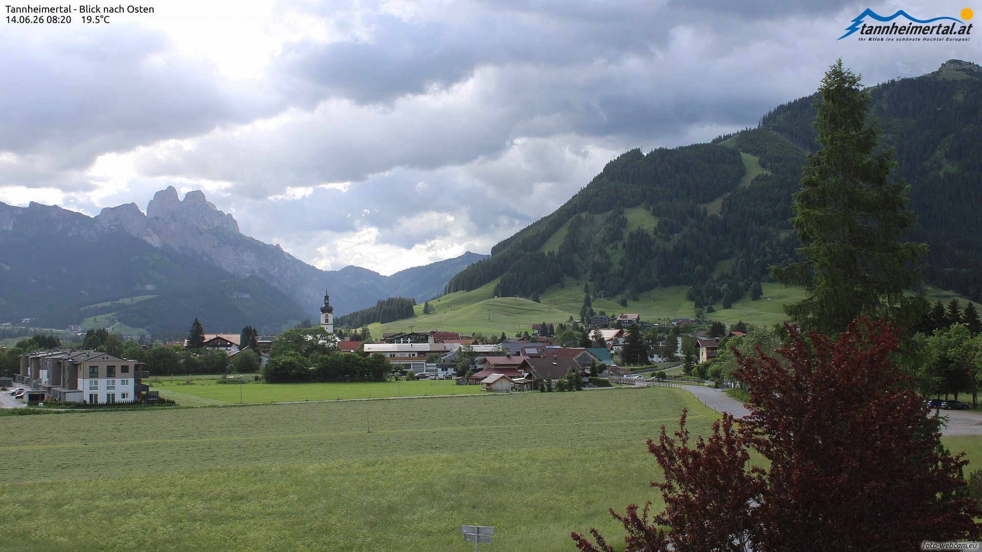 Archived image Webcam Ski Resort Schattwald Zöblen