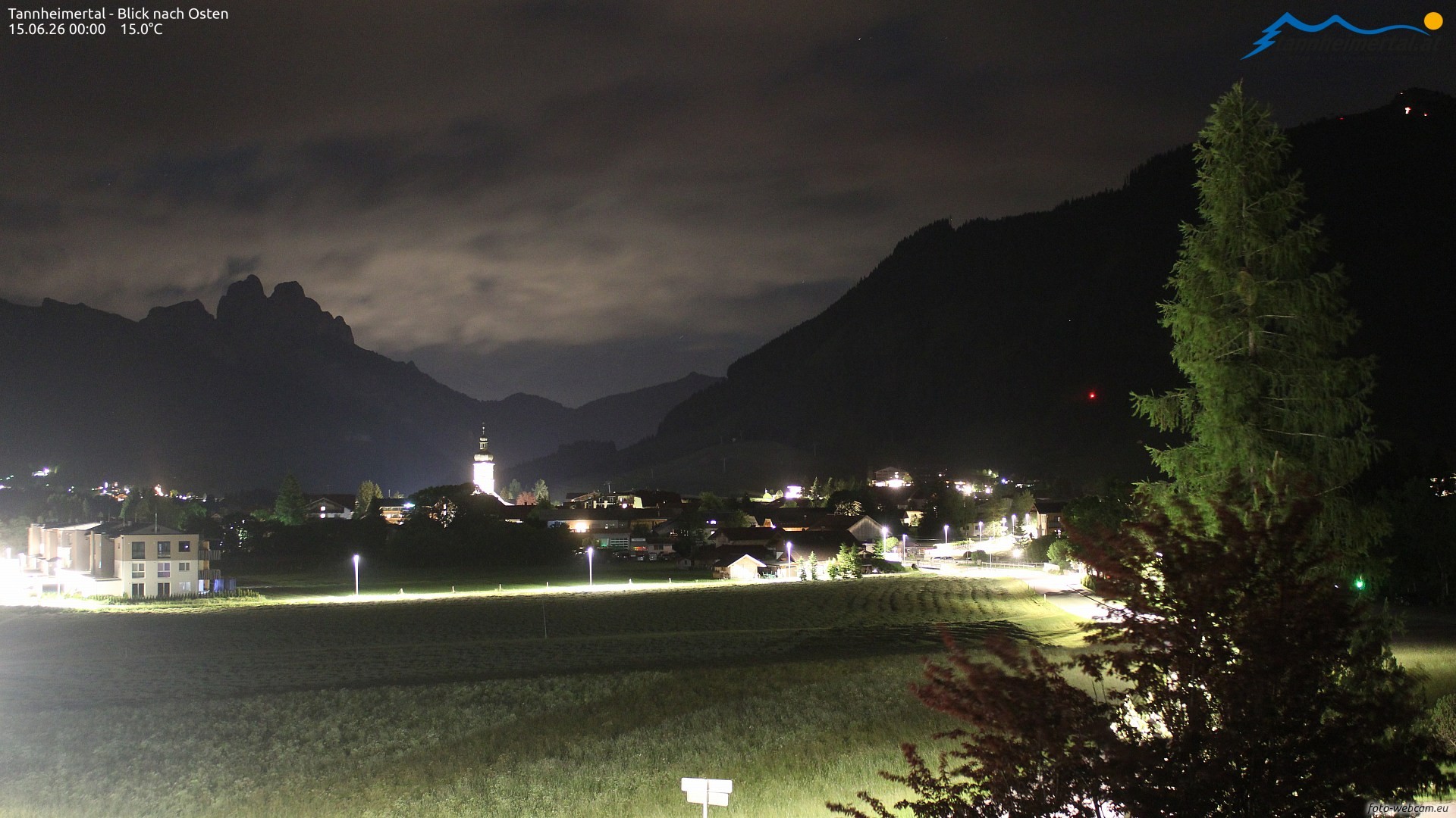 Archiv Foto Webcam Blick ins Tannheimer Tal