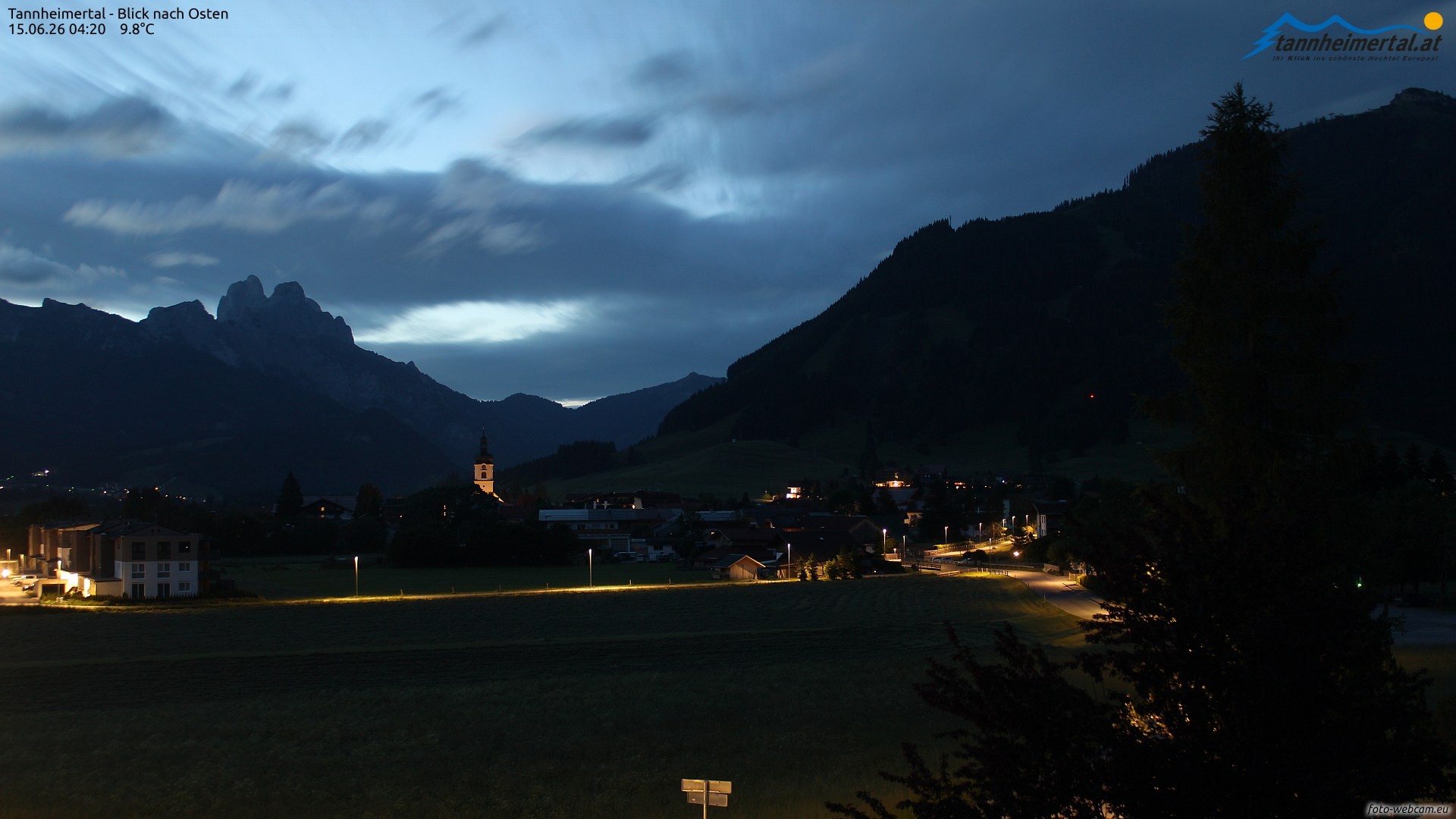 Archiv Foto Webcam Blick ins Tannheimer Tal