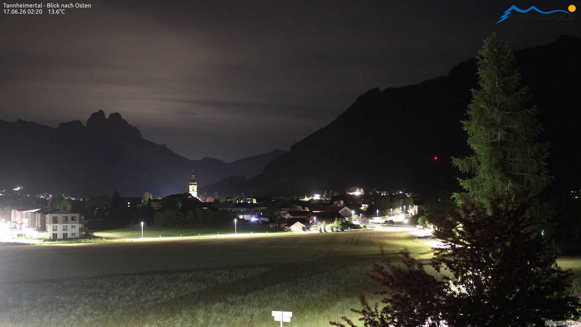 Archiv Foto Webcam Blick ins Tannheimer Tal