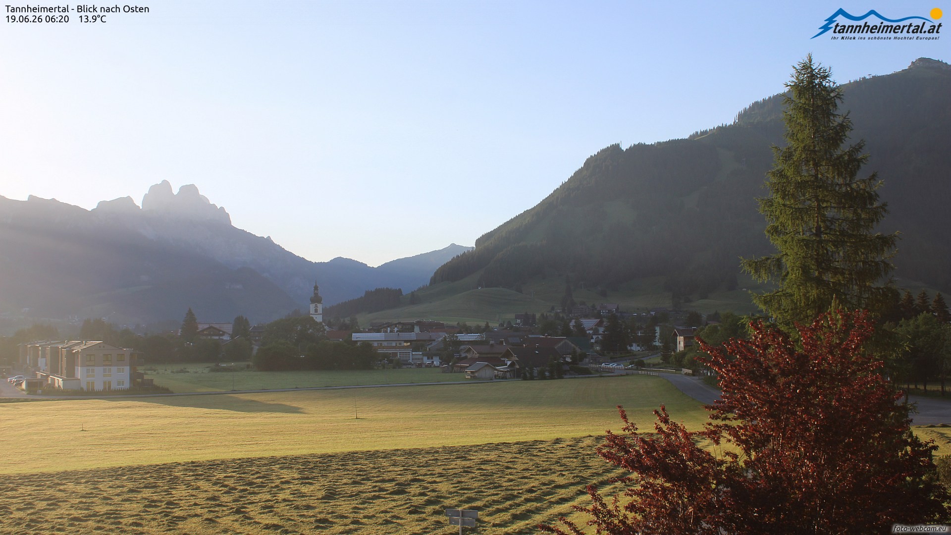 Archived image Webcam Ski Resort Schattwald Zöblen