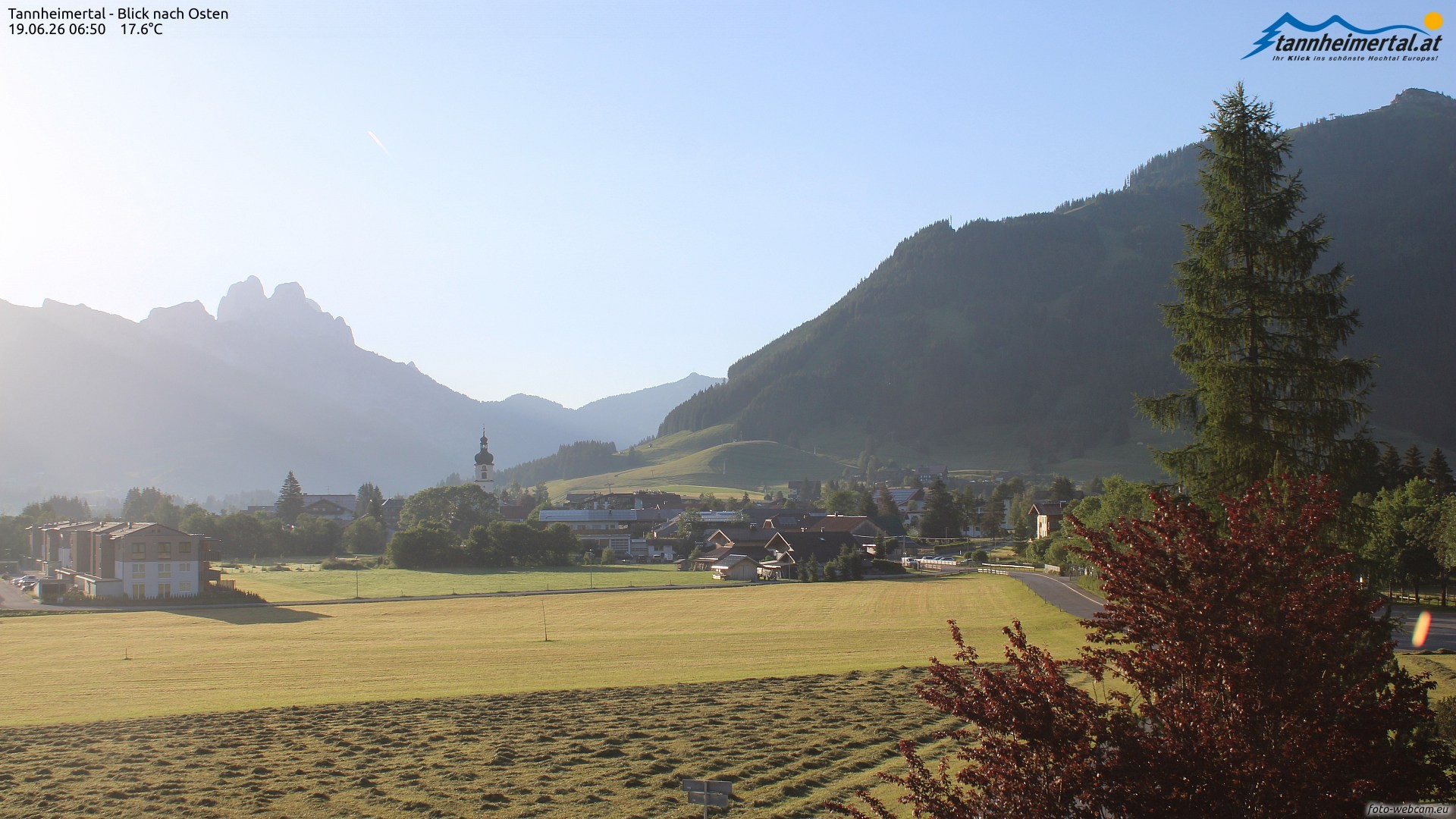 Archived image Webcam Ski Resort Schattwald Zöblen