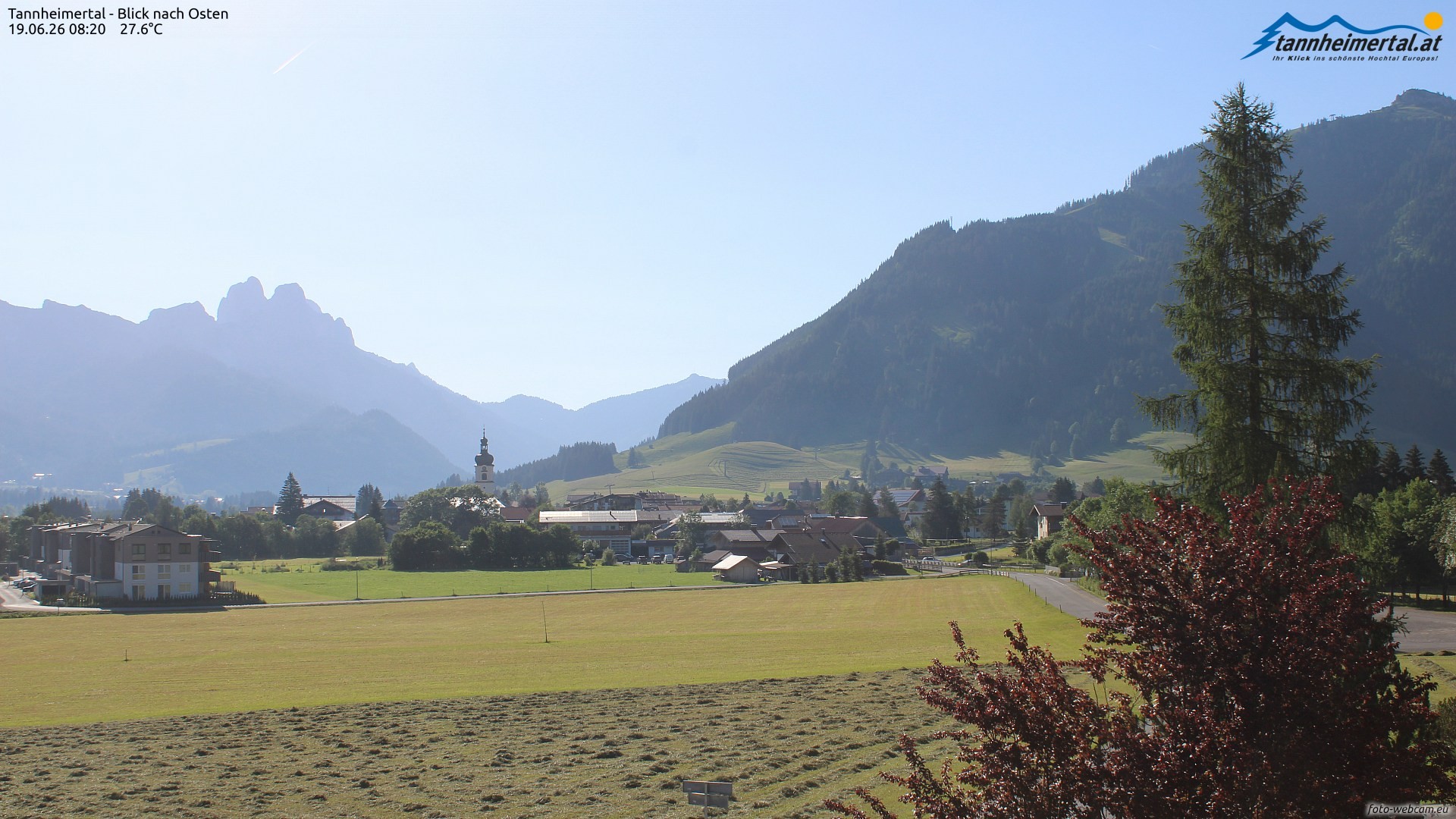 Archived image Webcam Ski Resort Schattwald Zöblen