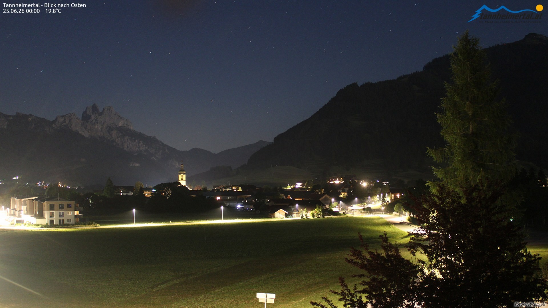 Archiv Foto Webcam Blick ins Tannheimer Tal