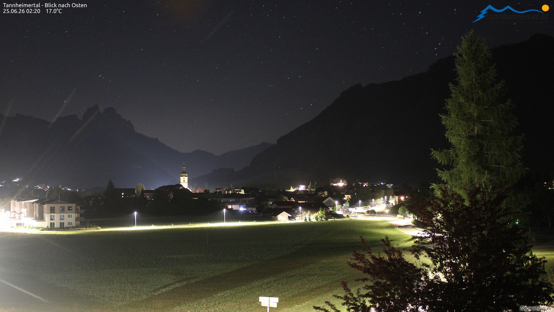 Archiv Foto Webcam Blick ins Tannheimer Tal