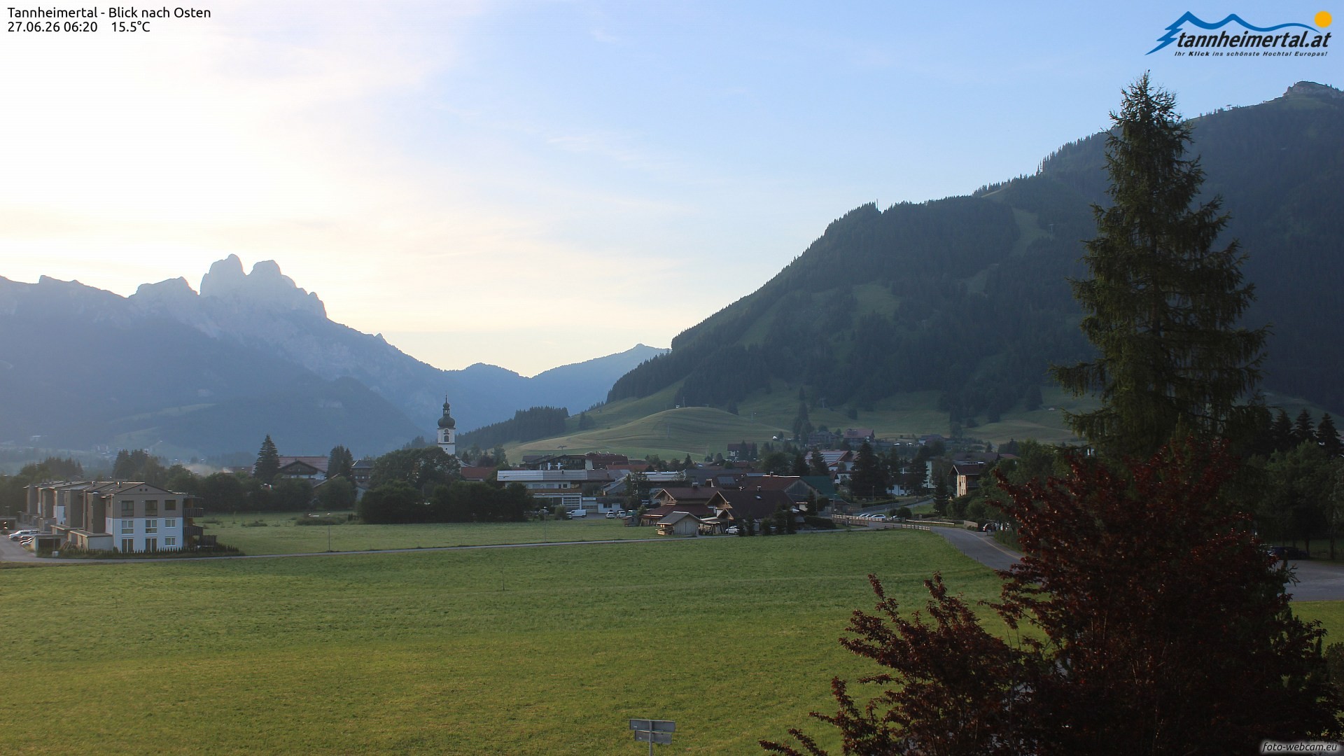 Archived image Webcam Ski Resort Schattwald Zöblen