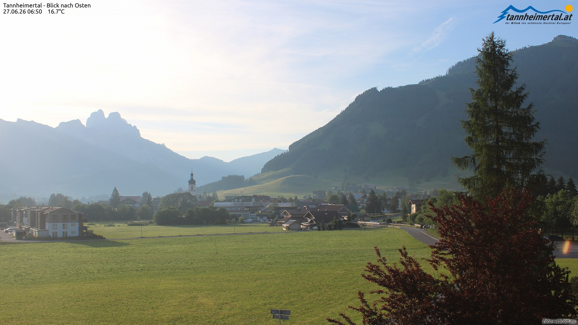 Archived image Webcam Ski Resort Schattwald Zöblen