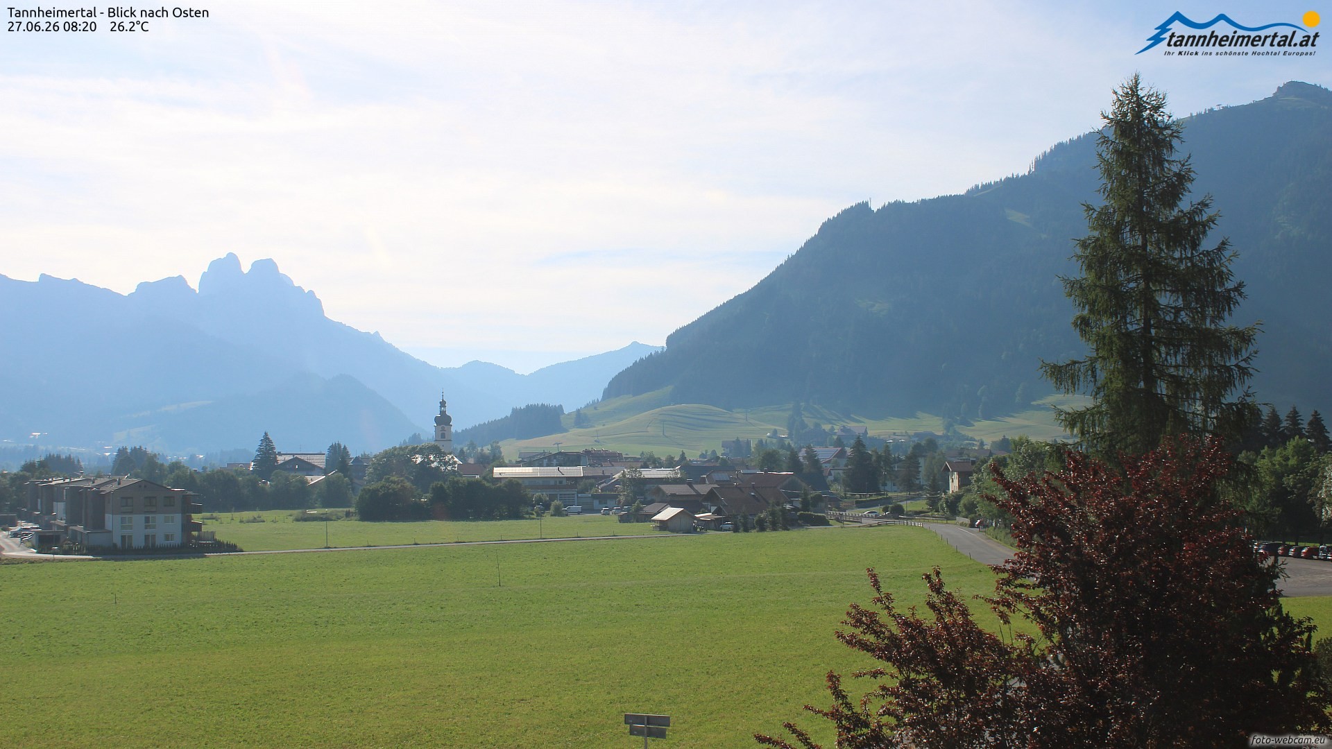 Archived image Webcam Ski Resort Schattwald Zöblen