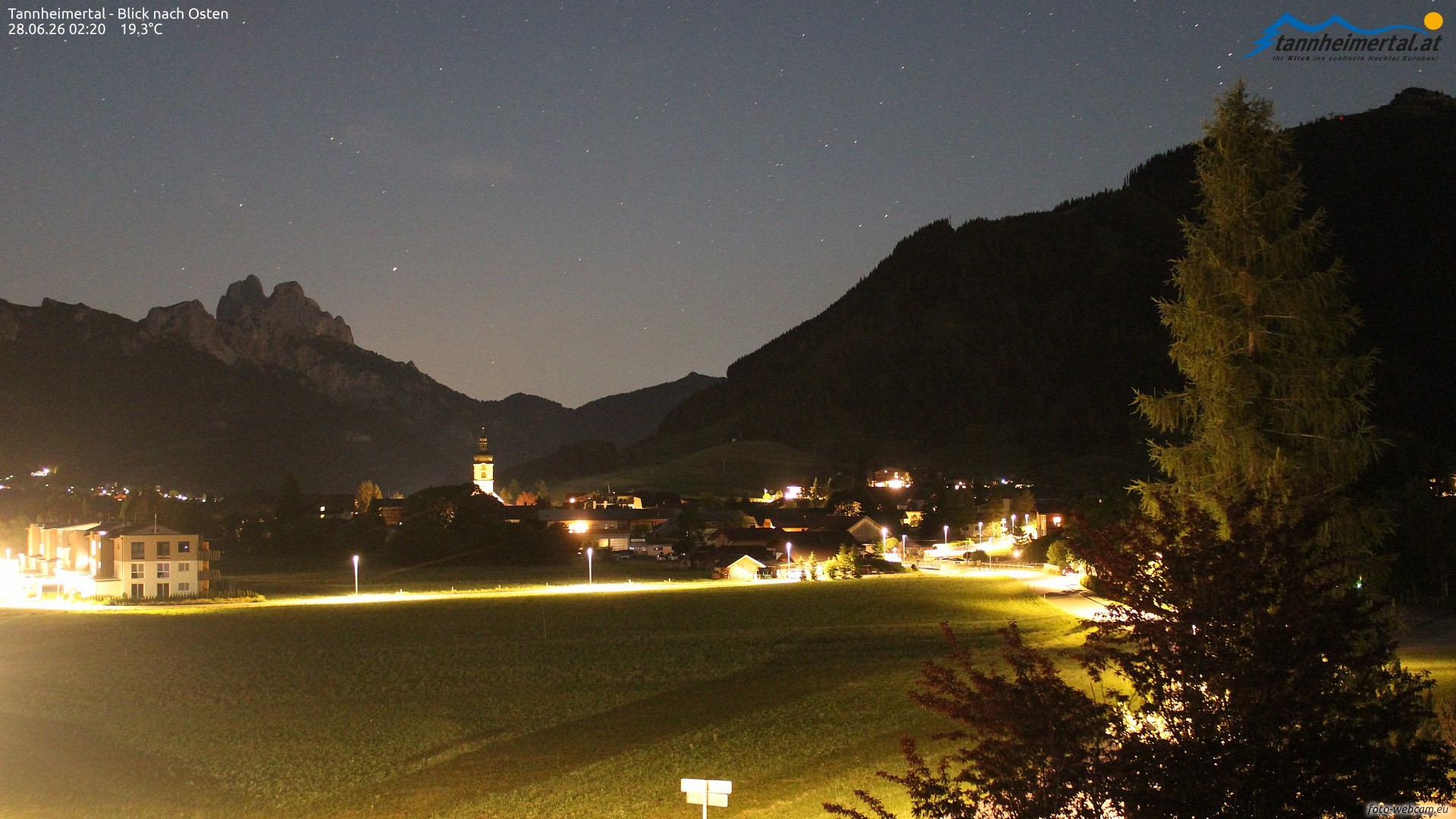 Archiv Foto Webcam Blick ins Tannheimer Tal
