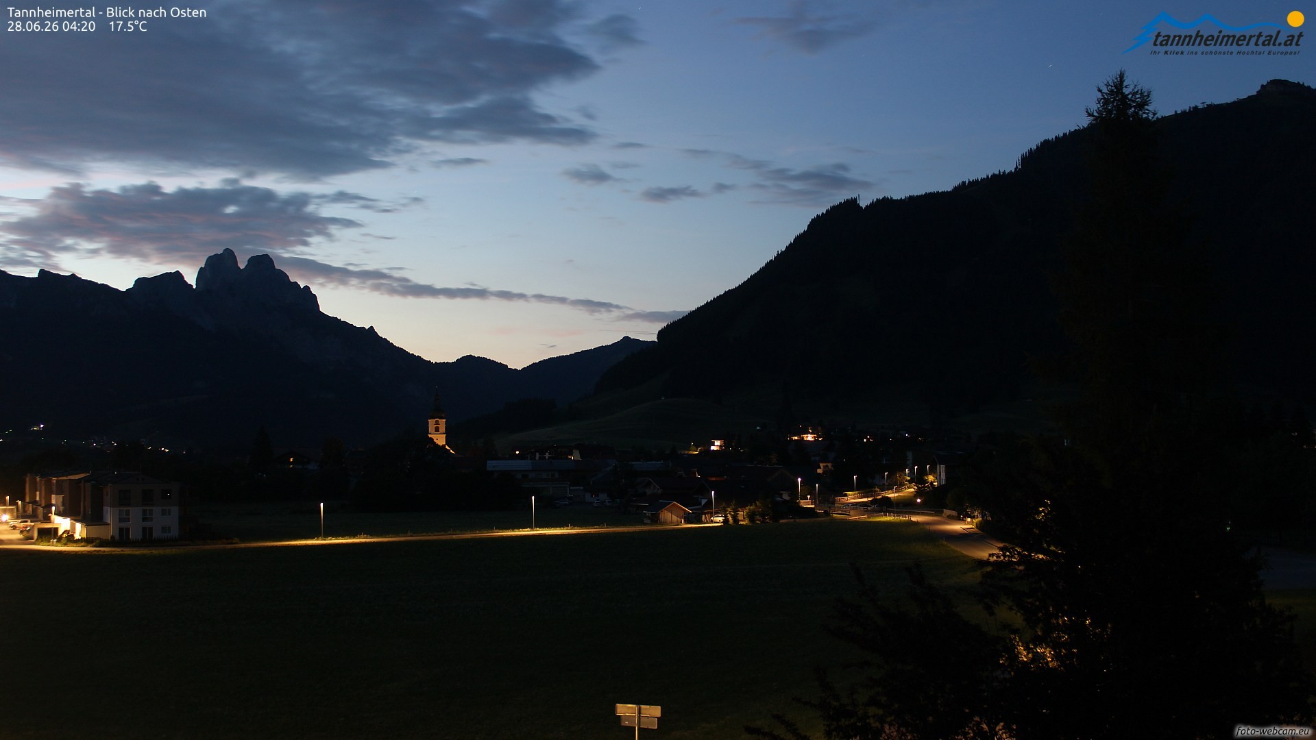 Archiv Foto Webcam Blick ins Tannheimer Tal