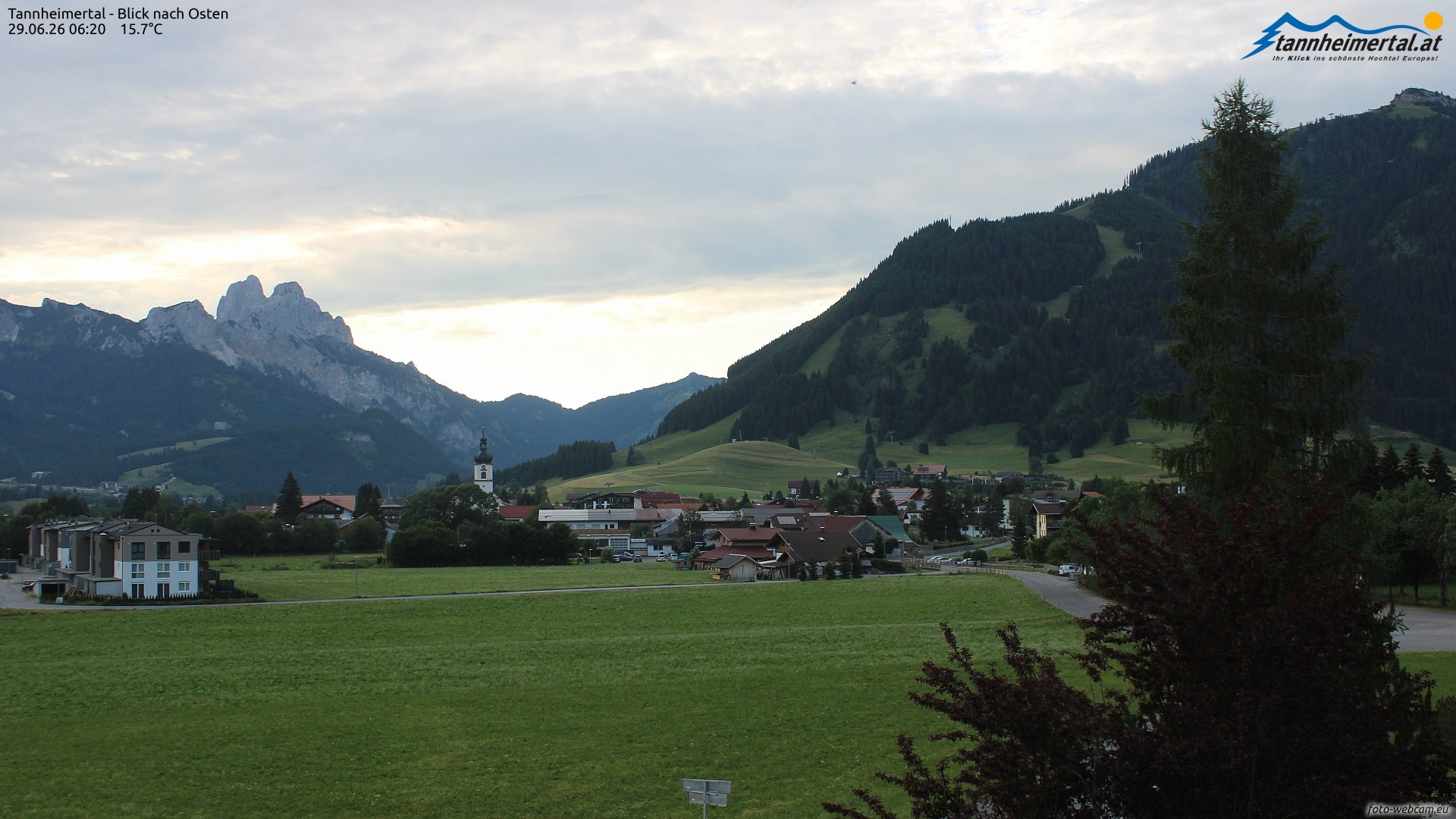 Archived image Webcam Ski Resort Schattwald Zöblen