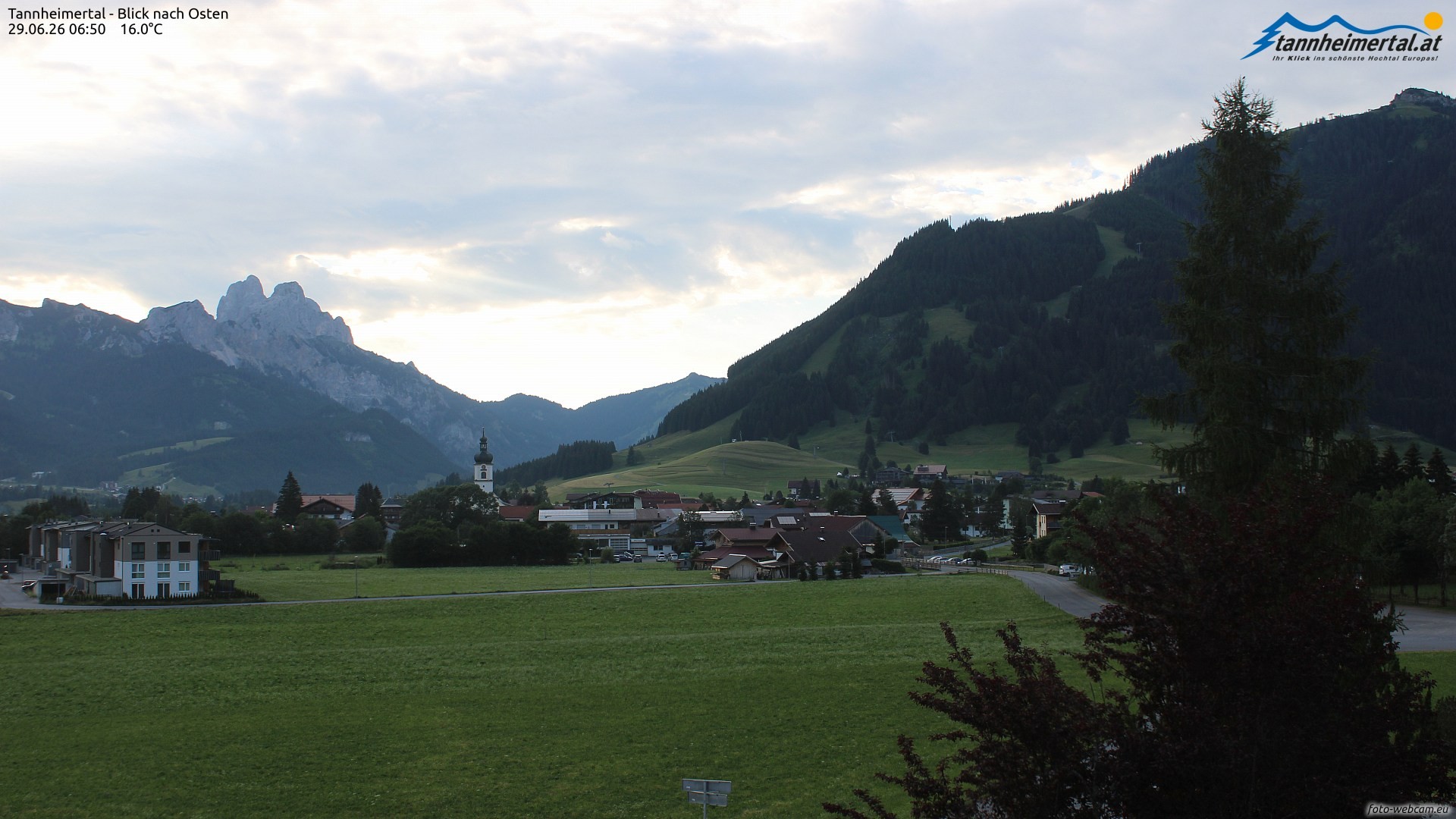 Archived image Webcam Ski Resort Schattwald Zöblen